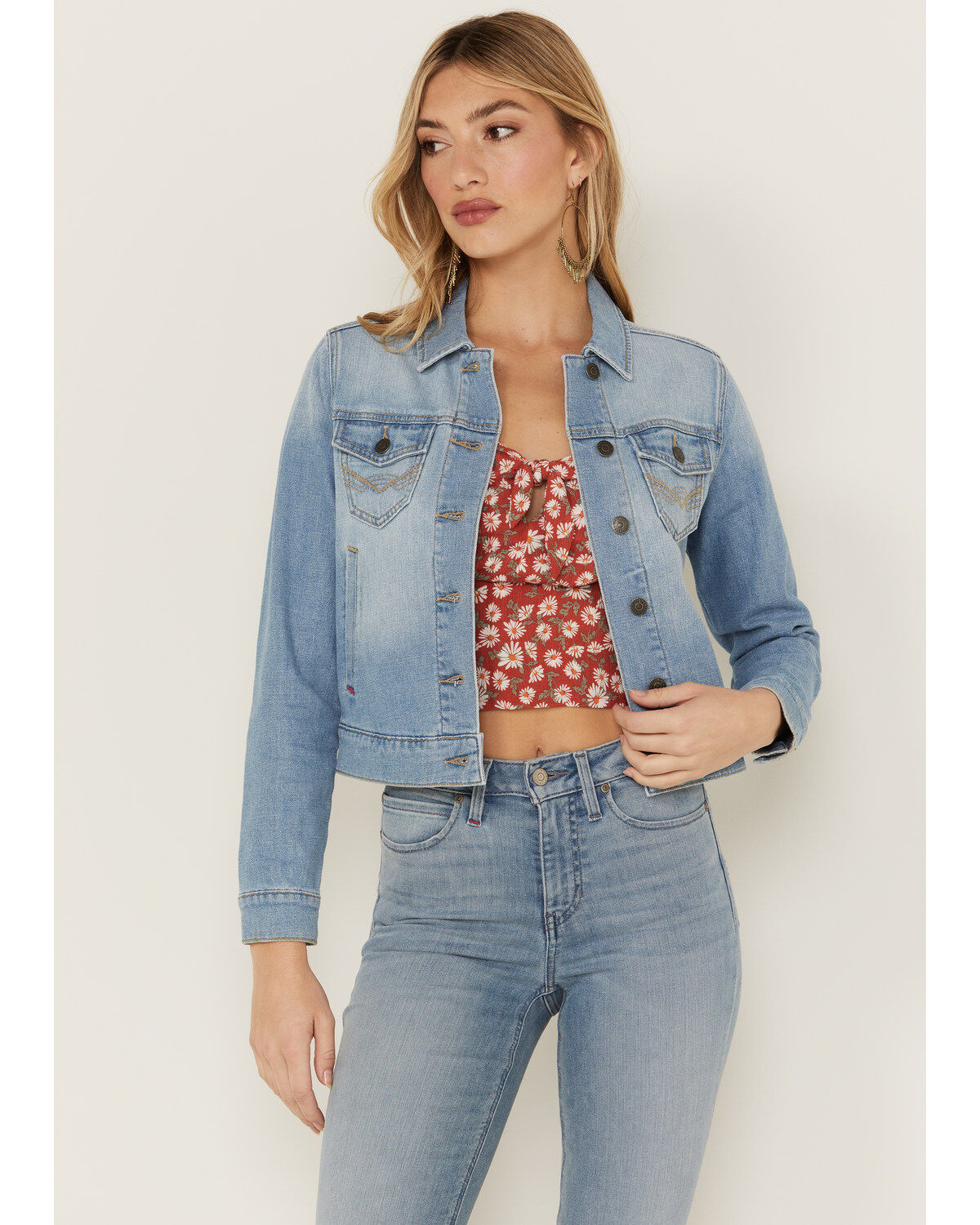 Women's Idyllwind Signature Classic Grapevine Wash Denim Jacket