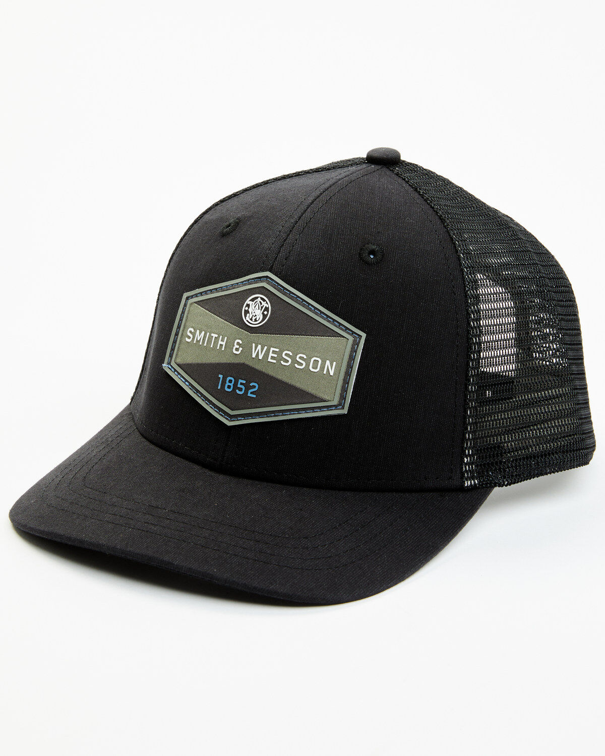 Men's Smith & Wesson Black Rubber Patch Baseball Cap