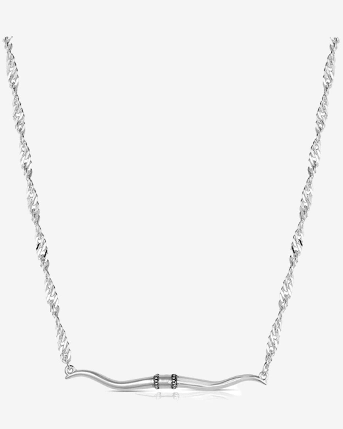 Women's Montana Silversmiths Western Silhouette Longhorn Bar Necklace