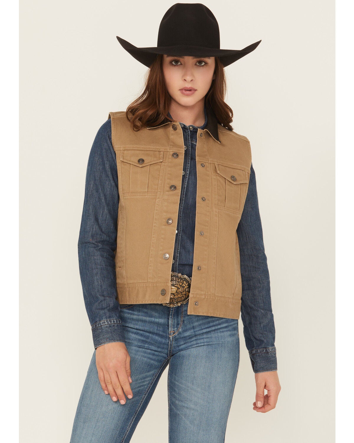 Women's Shyanne Twill Button-Down Utility Vest