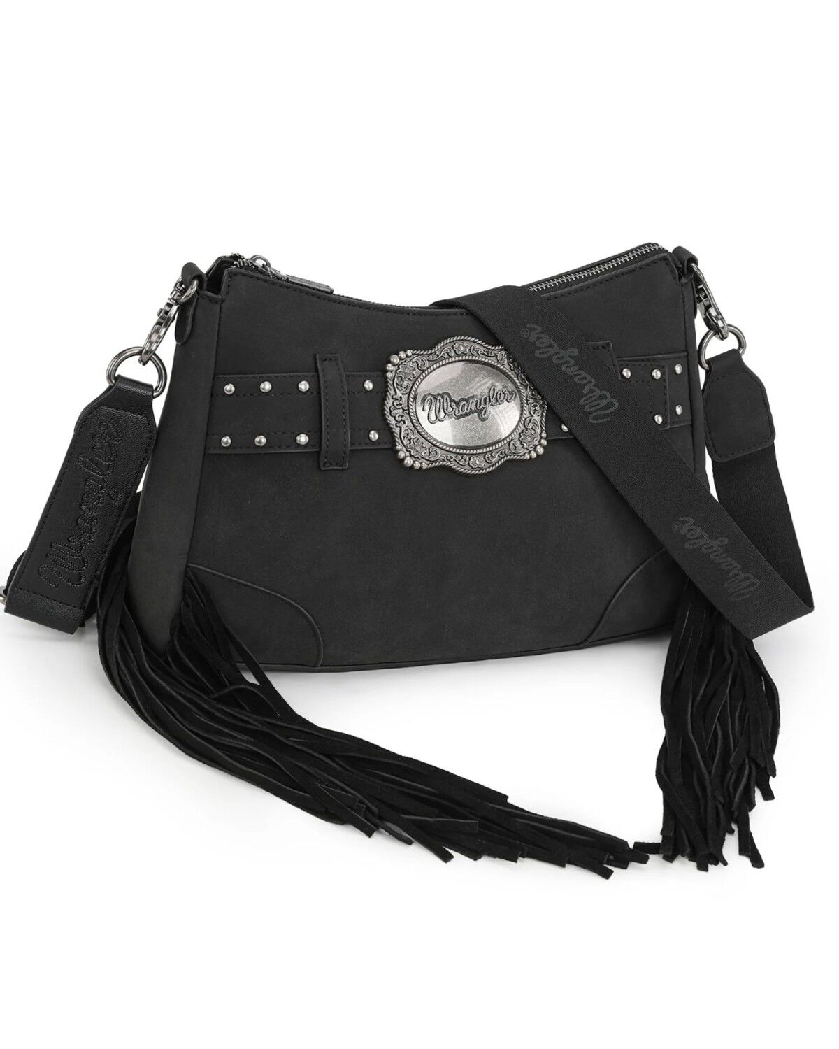 Women's Wrangler Fringe Buckle Hobo Bag