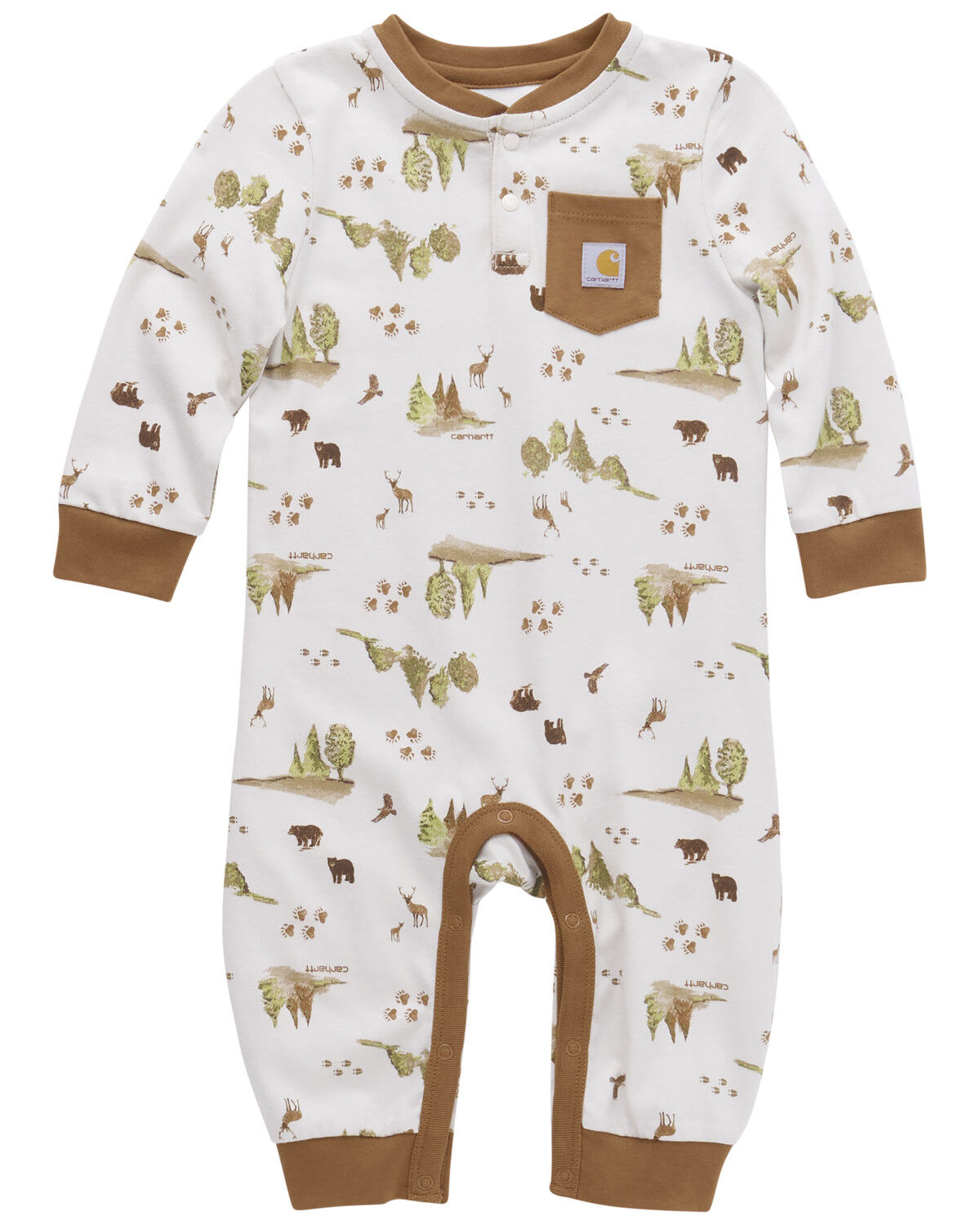 Boys' Carhartt Infant Tree Print Long Sleeve Onesie