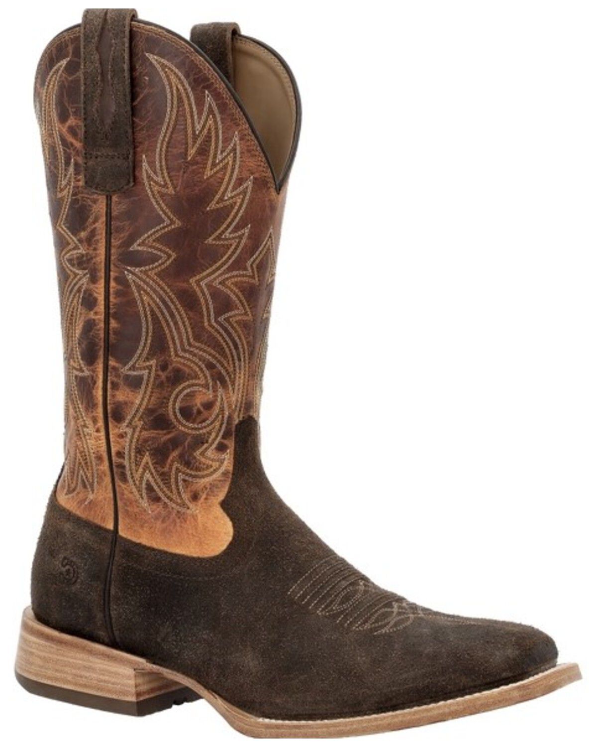 Men's Durango Arena Elite 13" Roughout Roper Boots - Broad Square Toe
