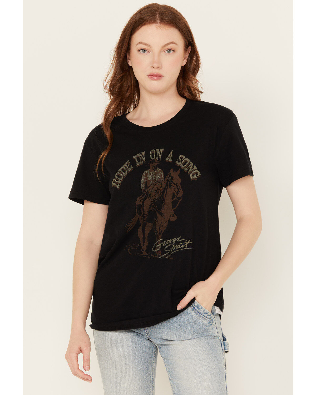 Women's Wrangler George Strait by Rode in on a Song Short Sleeve Graph