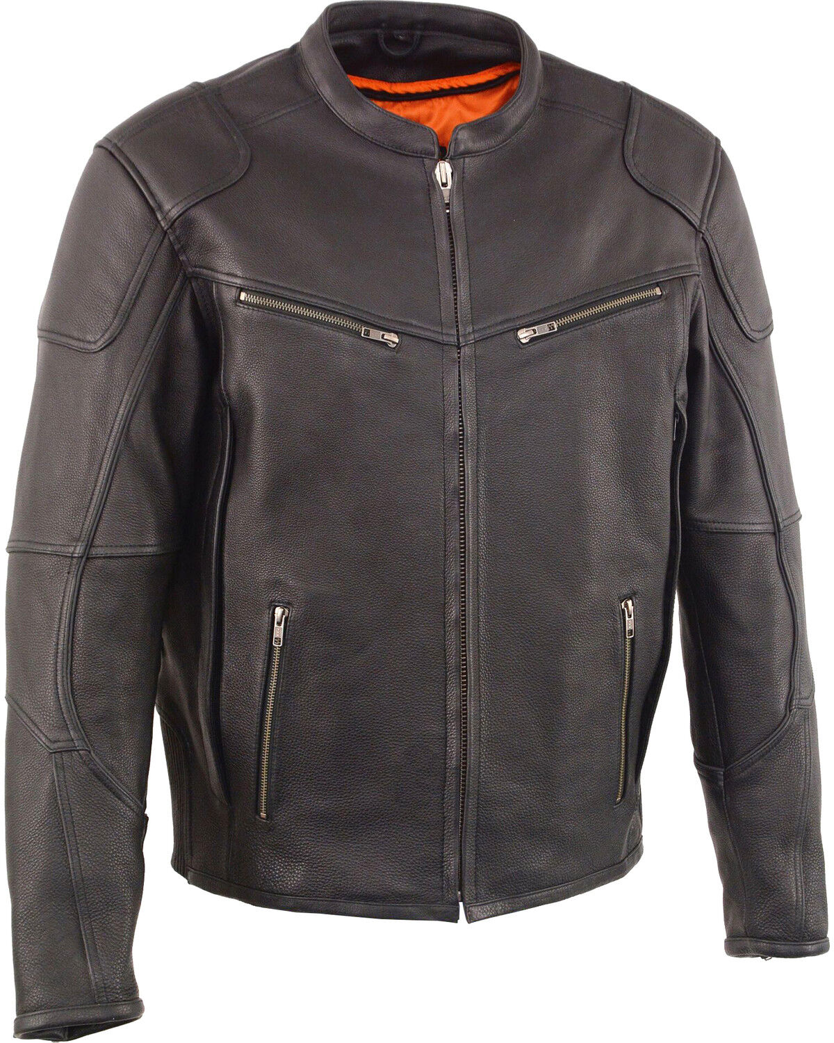 Men's Milwaukee Leather Cool Tec Leather Scooter Jacket - Big 5X