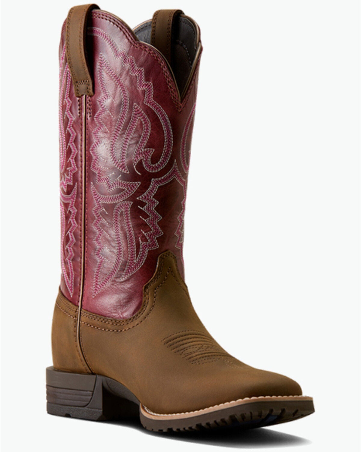 Women's Ariat Hybrid Ranchwork Performance Western Boots - Broad Squar
