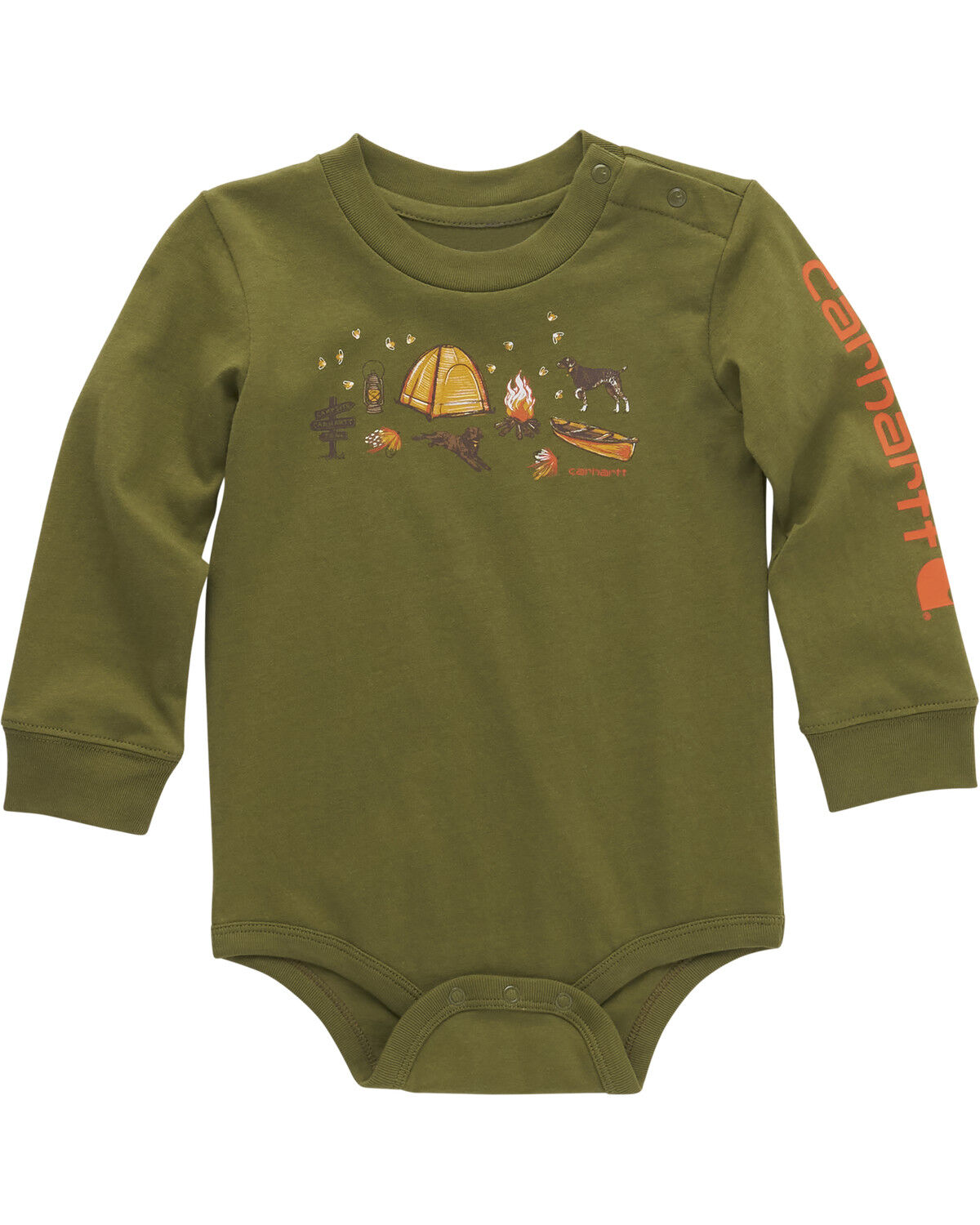 Boys' Carhartt Infant Camp Scene Long Sleeve Onesie