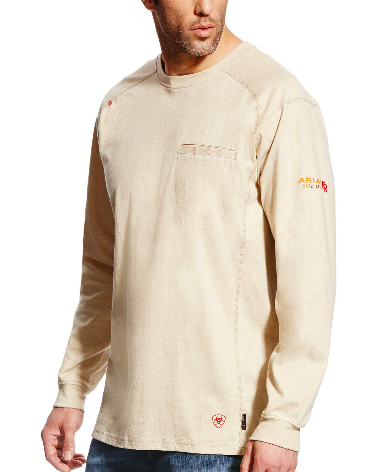 Men's Ariat FR Air Crew Long Sleeve Work Shirt