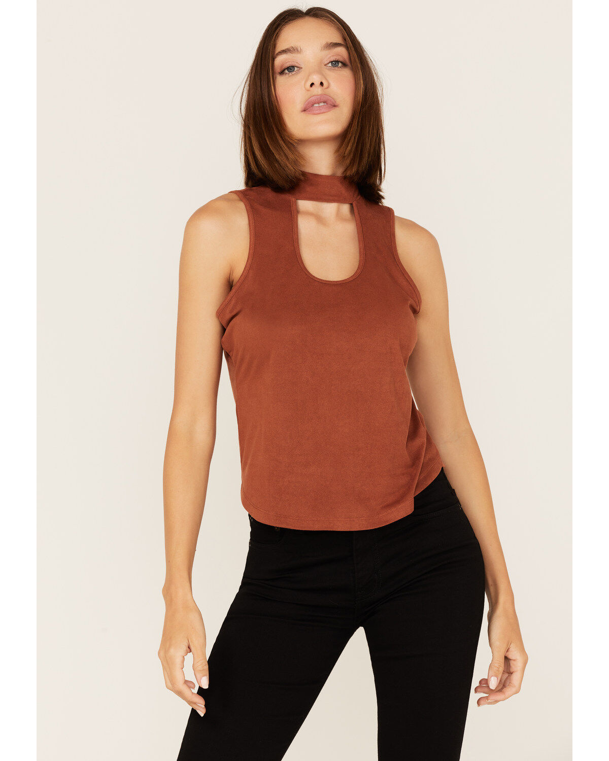Women's Shyanne Suede Cutout Tank