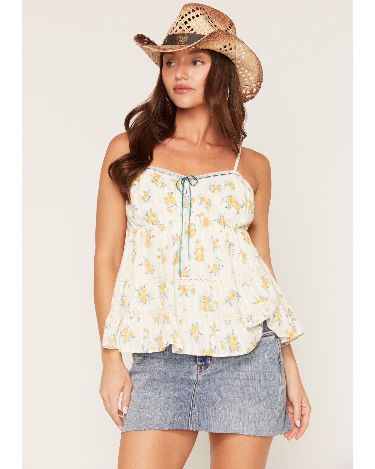 Women's Angie Floral Print Tank Top