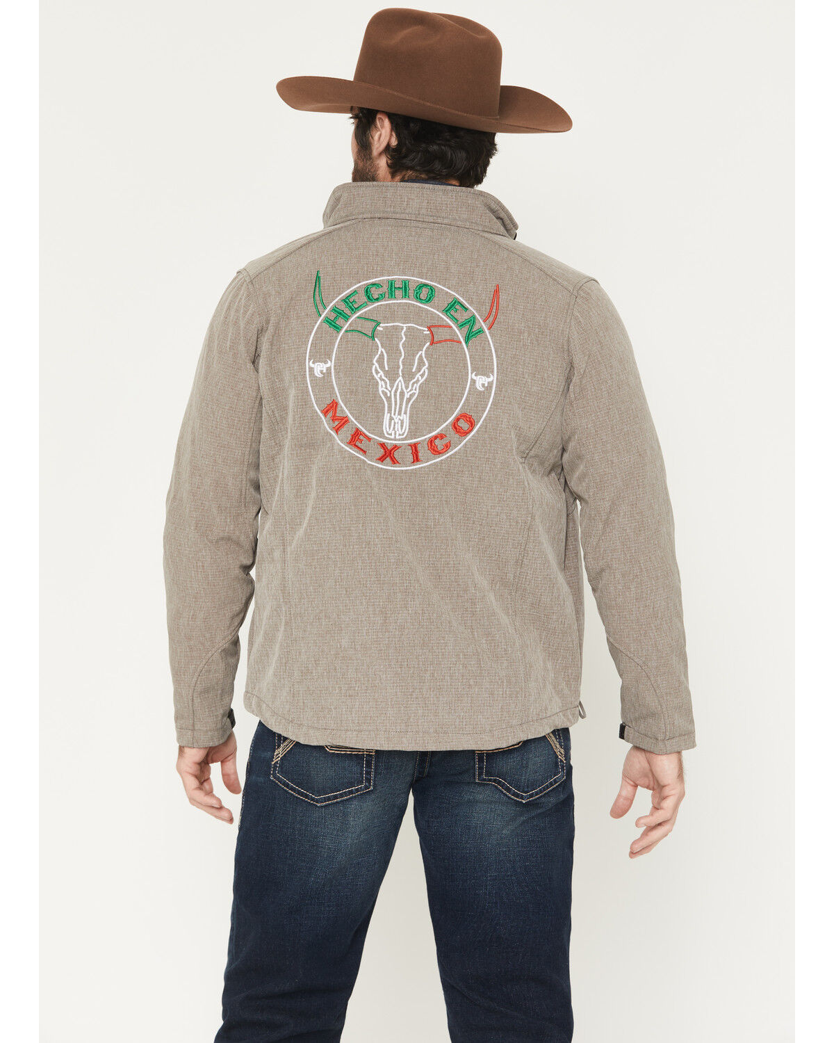 Men's Cowboy Hardware Hecho en Mexico Longhorn Softshell Jacket