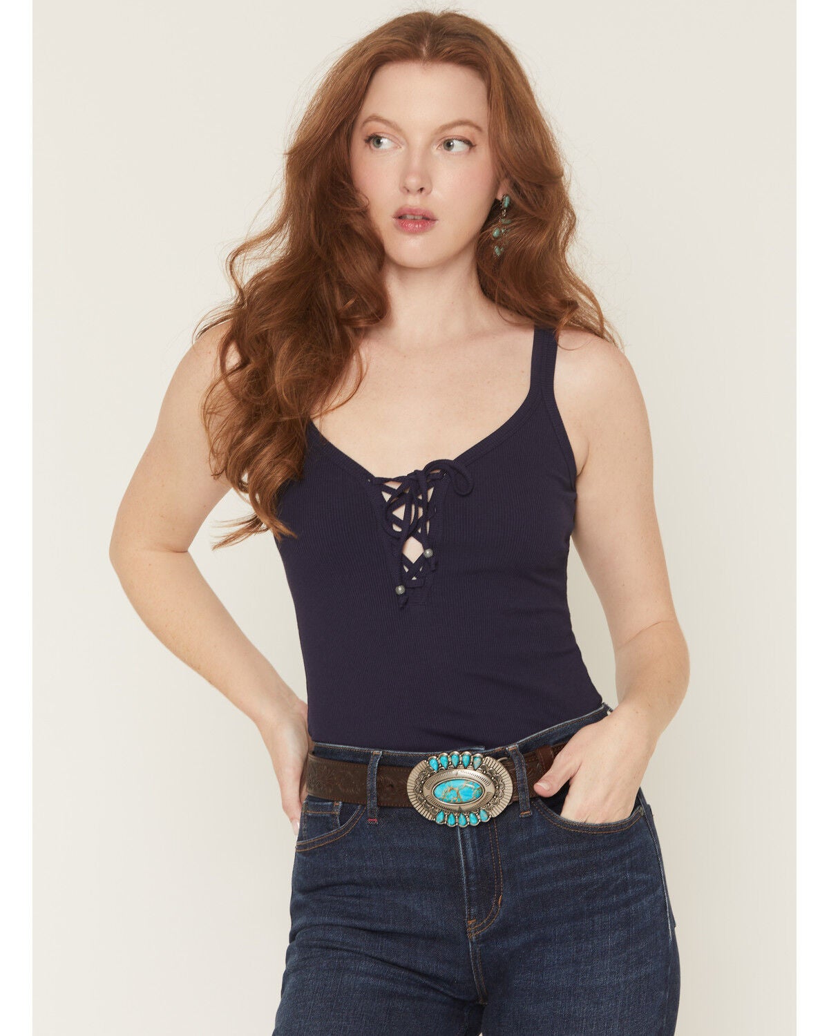 Women's Idyllwind Bonnie Embossed Leather Buckle Belt