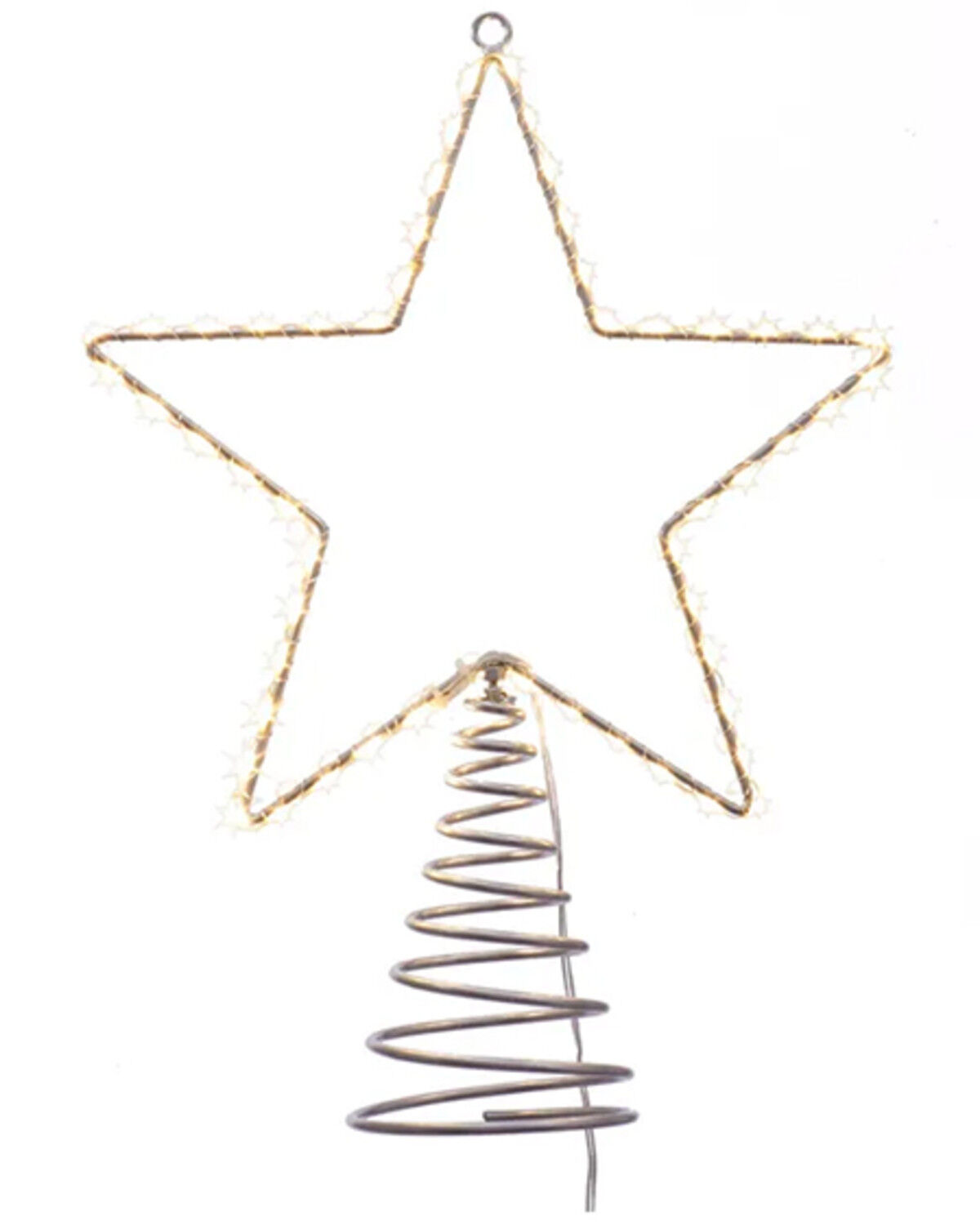 Kurt Adler 13" Pre-Lit Metal Wire Lighted LED Star Treetop