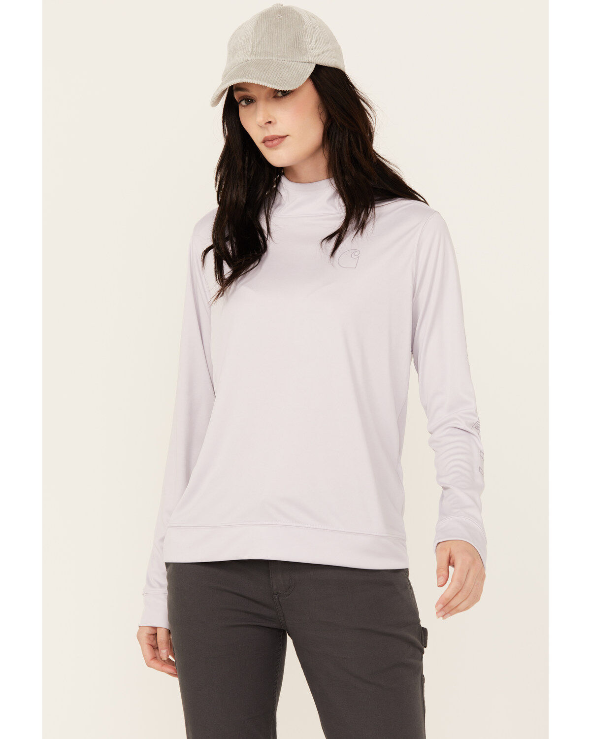 Women's Carhartt Force Sun Defender Relaxed Fit Lightweight Logo Hoode