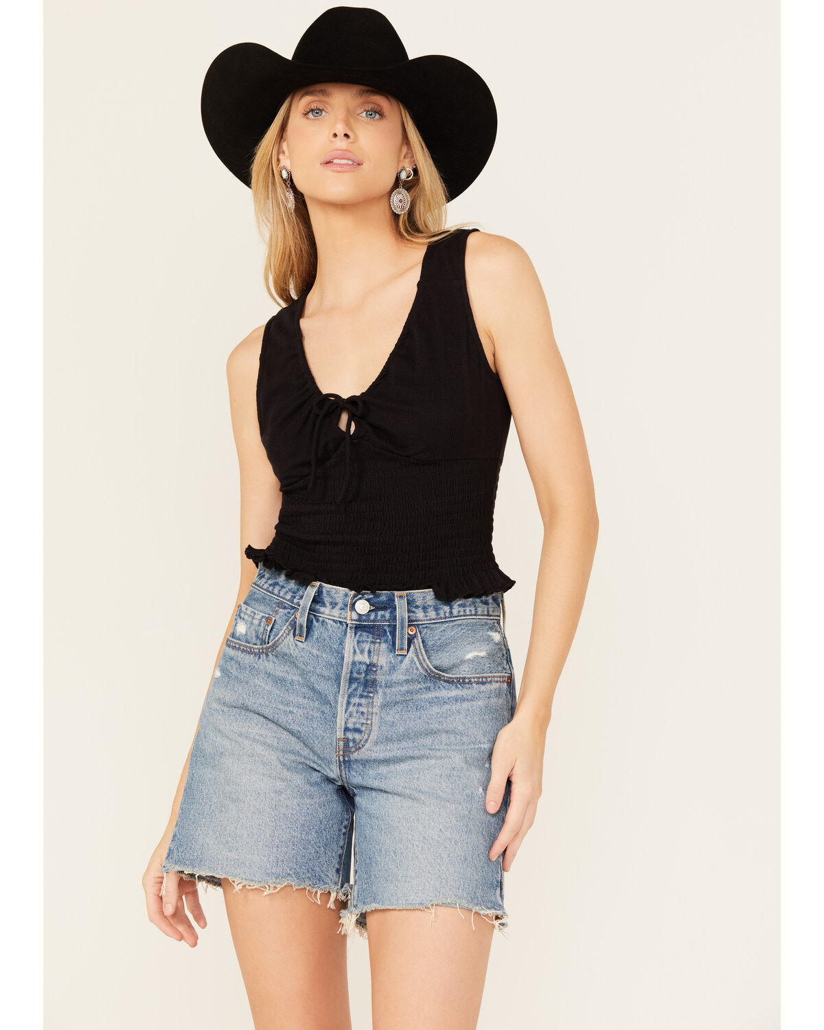 Women's Bila Sleeveless Ruched Tank