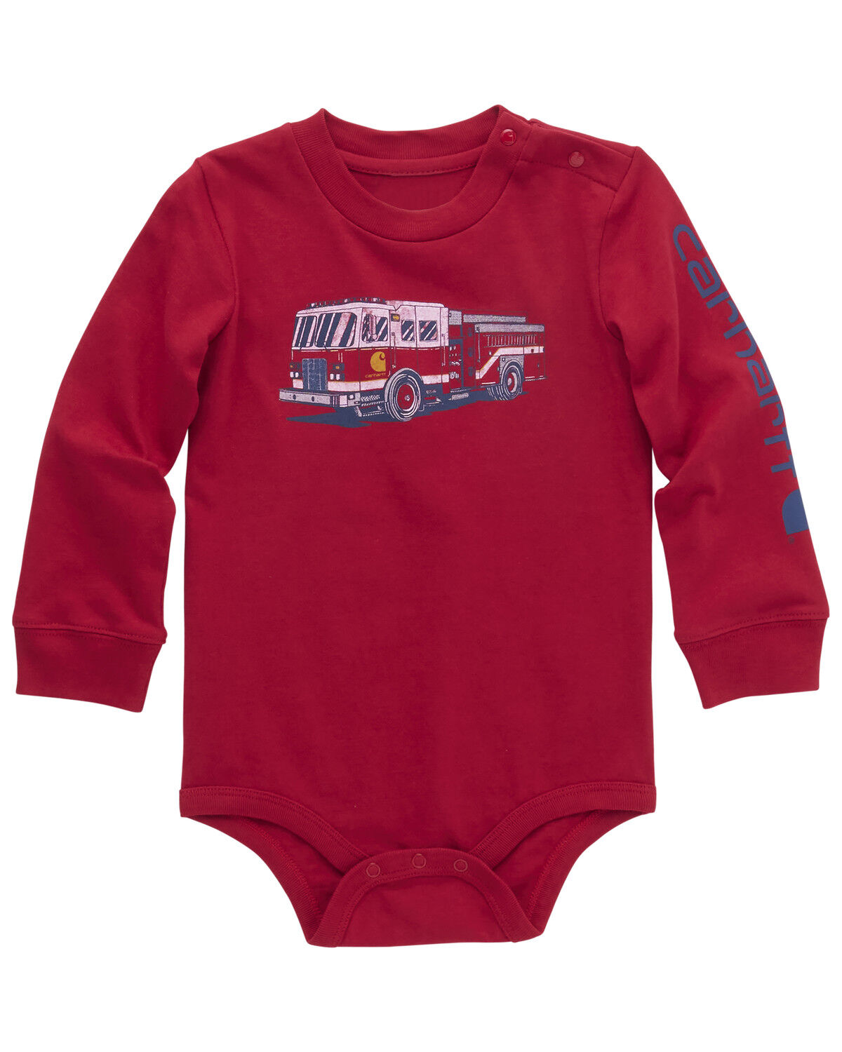 Boys' Carhartt Infant Firetruck Long Sleeve Graphic Onesie