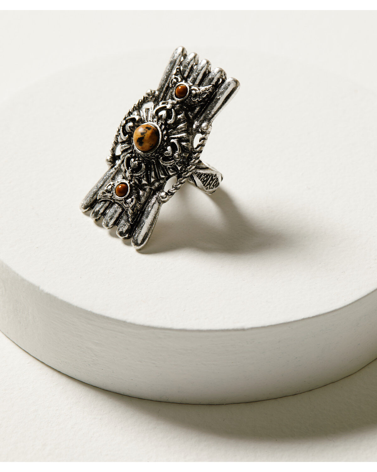 Women's Shyanne Monument Valley Silver Medallion Statement Ring