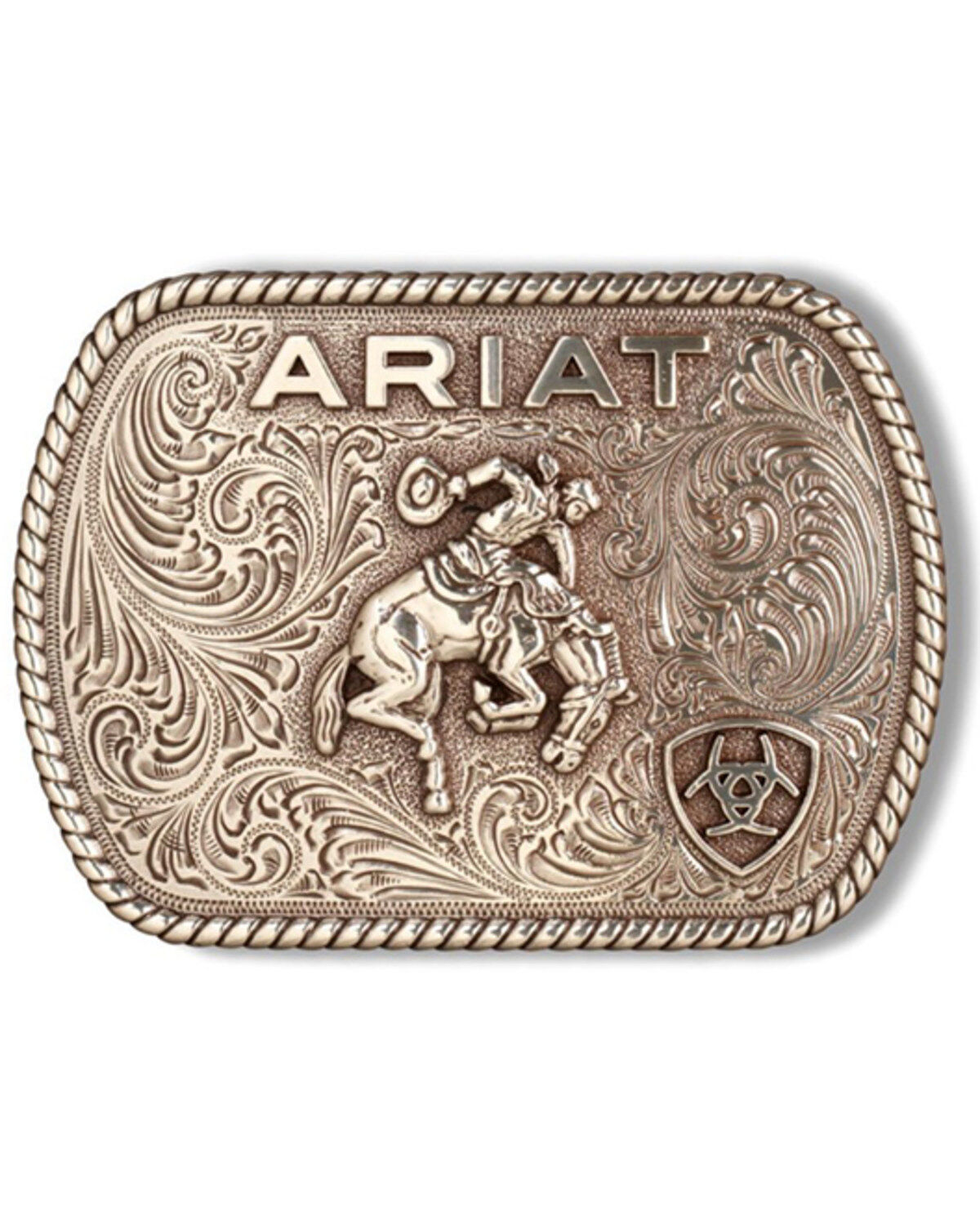 Men's Ariat Saddle Bronco Rectangular Belt Buckle