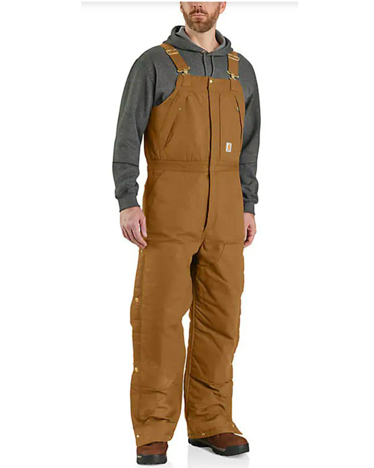 Men's Carhartt Loose Fit Firm Duck Insulated Overalls