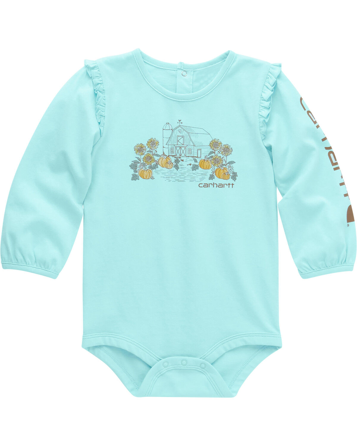 Girls' Carhartt Infant Barn Long Sleeve Pocket Onesie