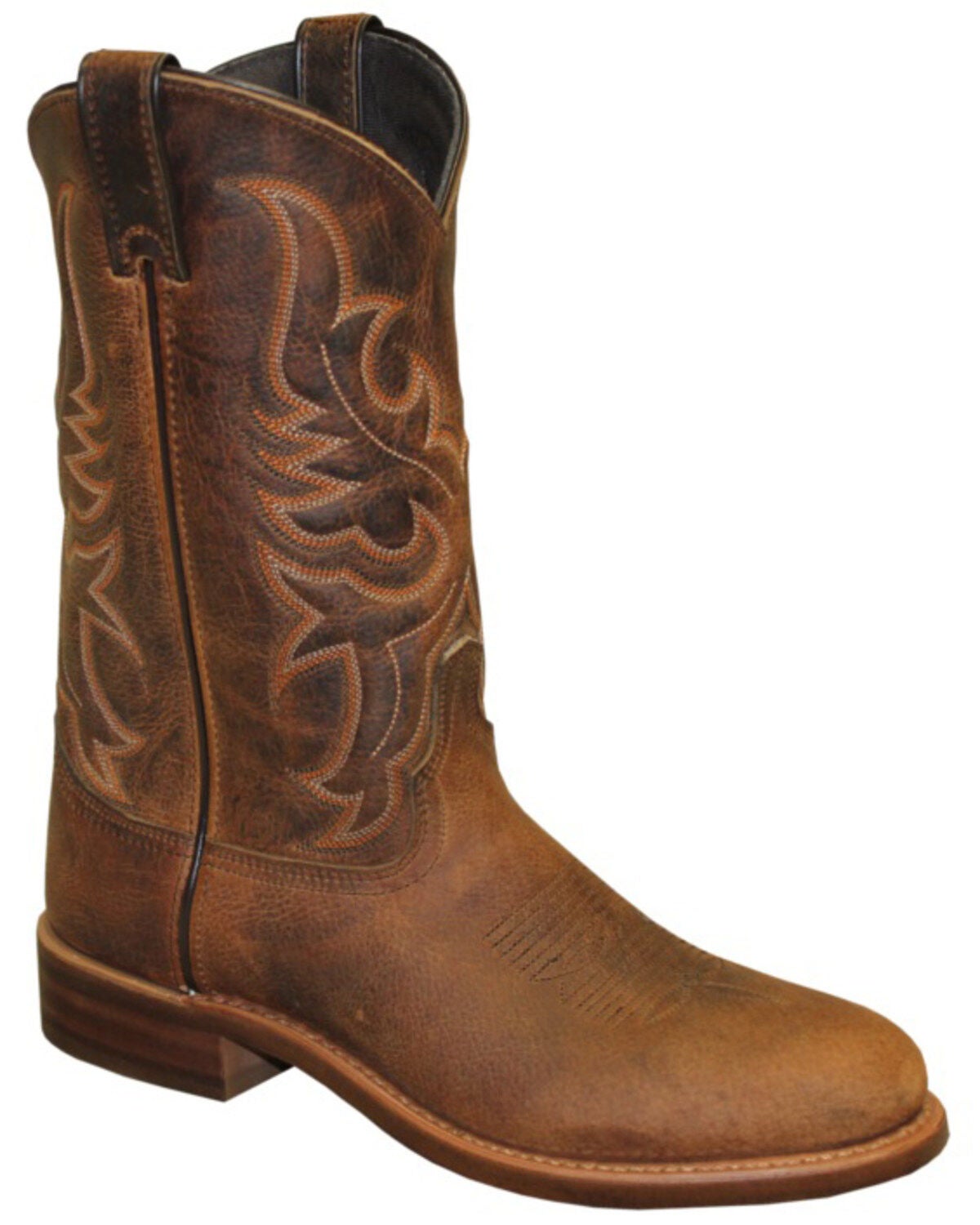 Men's Abilene Tan Bison Western Boots - Round Toe