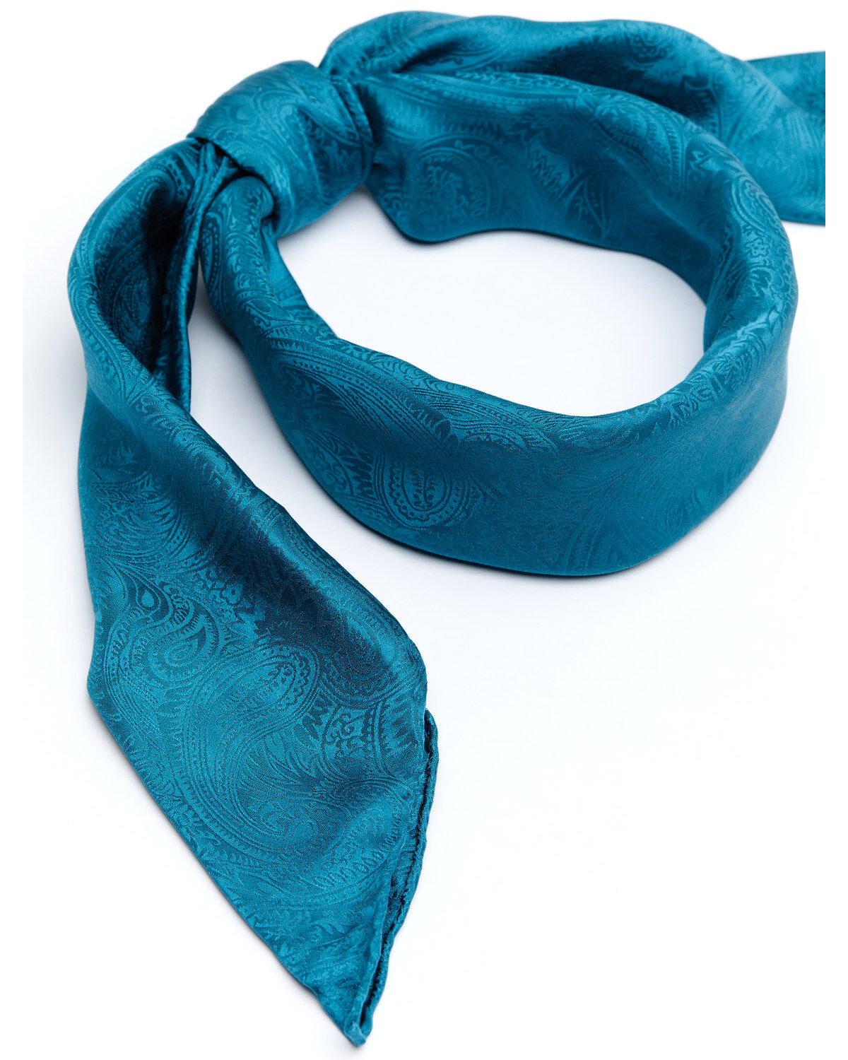 Men's Cody James Silk Jaquard Turquoise Scarf