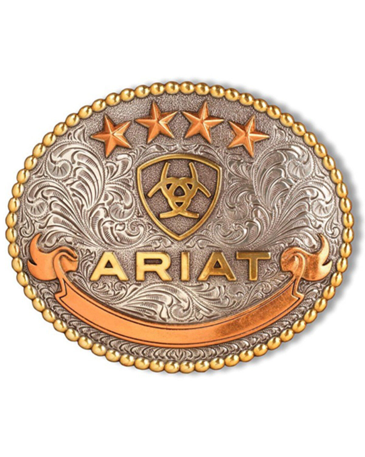 Men's Ariat Stars Oval Belt Buckle