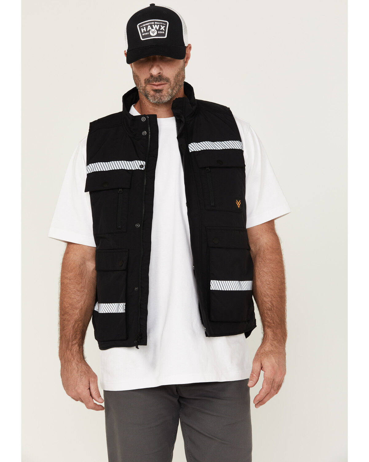 Men's Hawx Reflective Insulated Canvas Work Vest