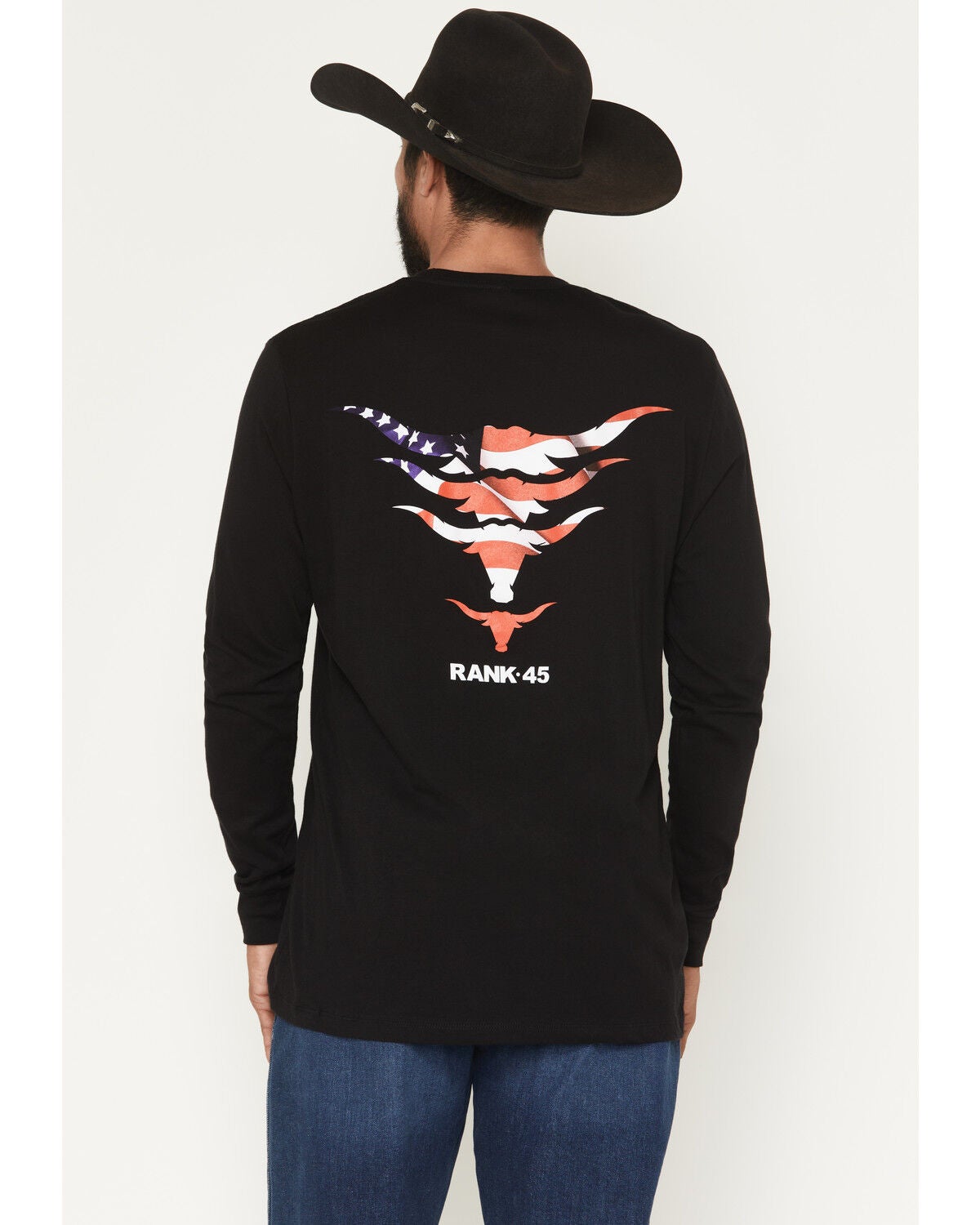 Men's RANK 45 Stacked Long Sleeve Graphic T-Shirt