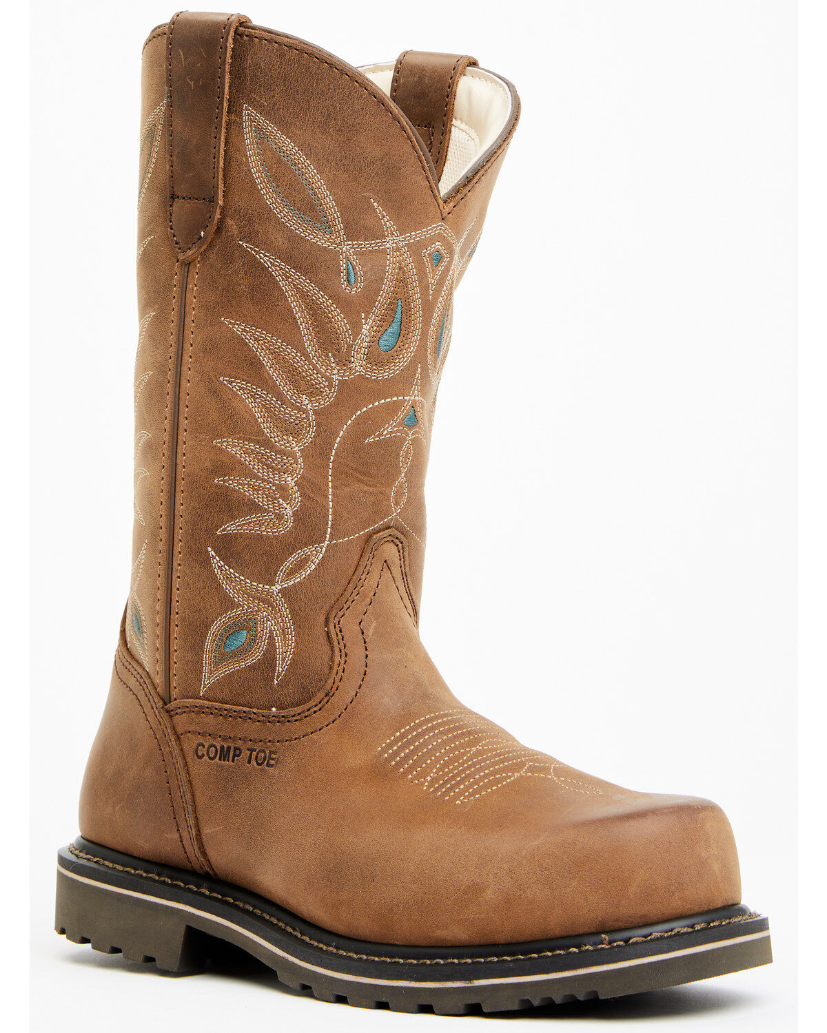 Women's Shyanne Pull-On Western Work Boots - Composite Toe