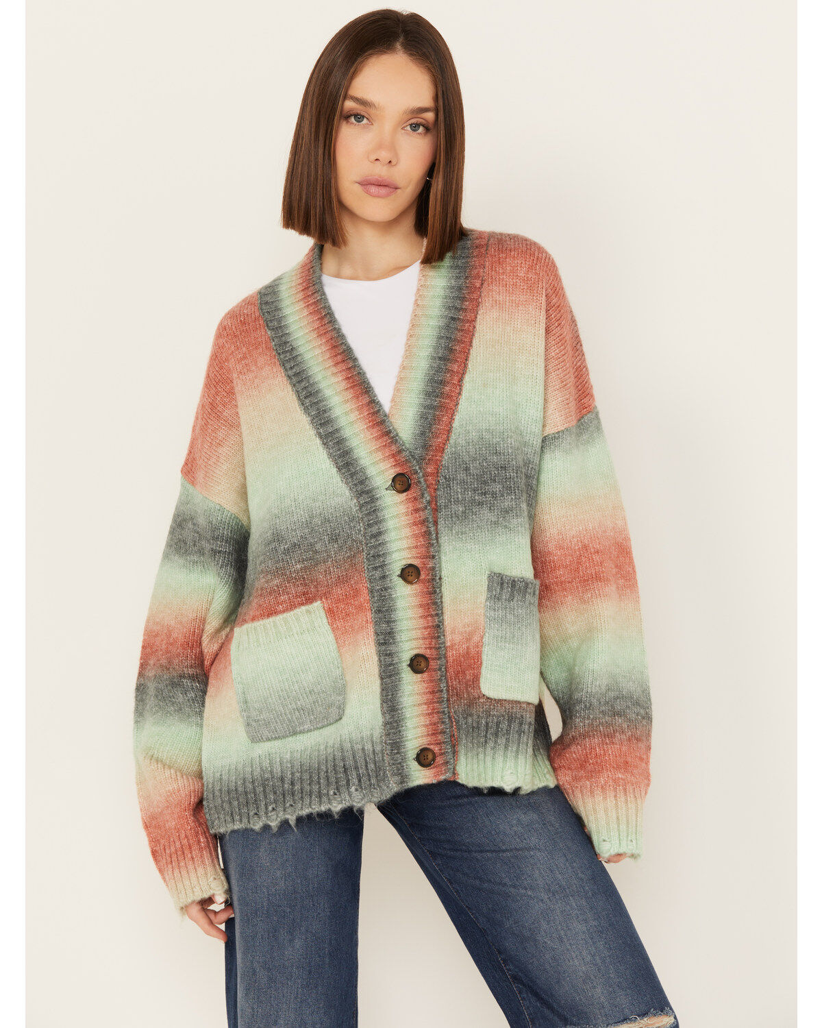 Women's Wrangler Retro Striped Long Sleeve Cardigan
