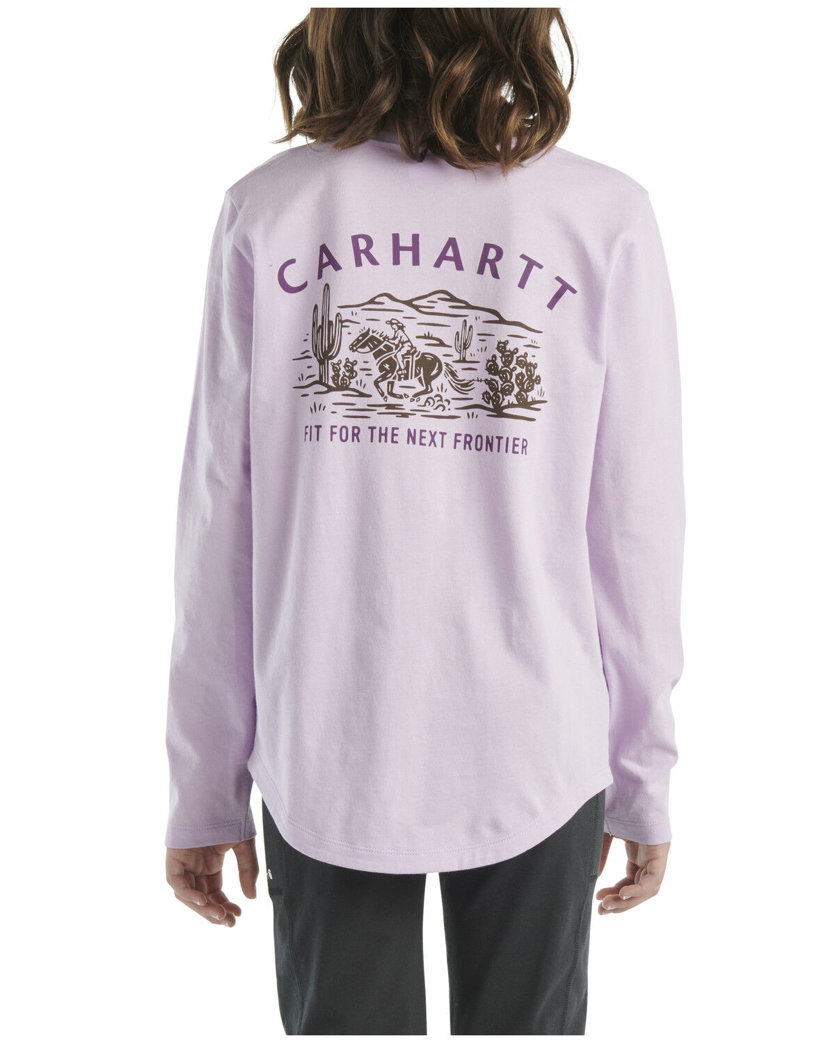 Girls' Carhartt Little Desert Logo Long Sleeve Graphic Shirt