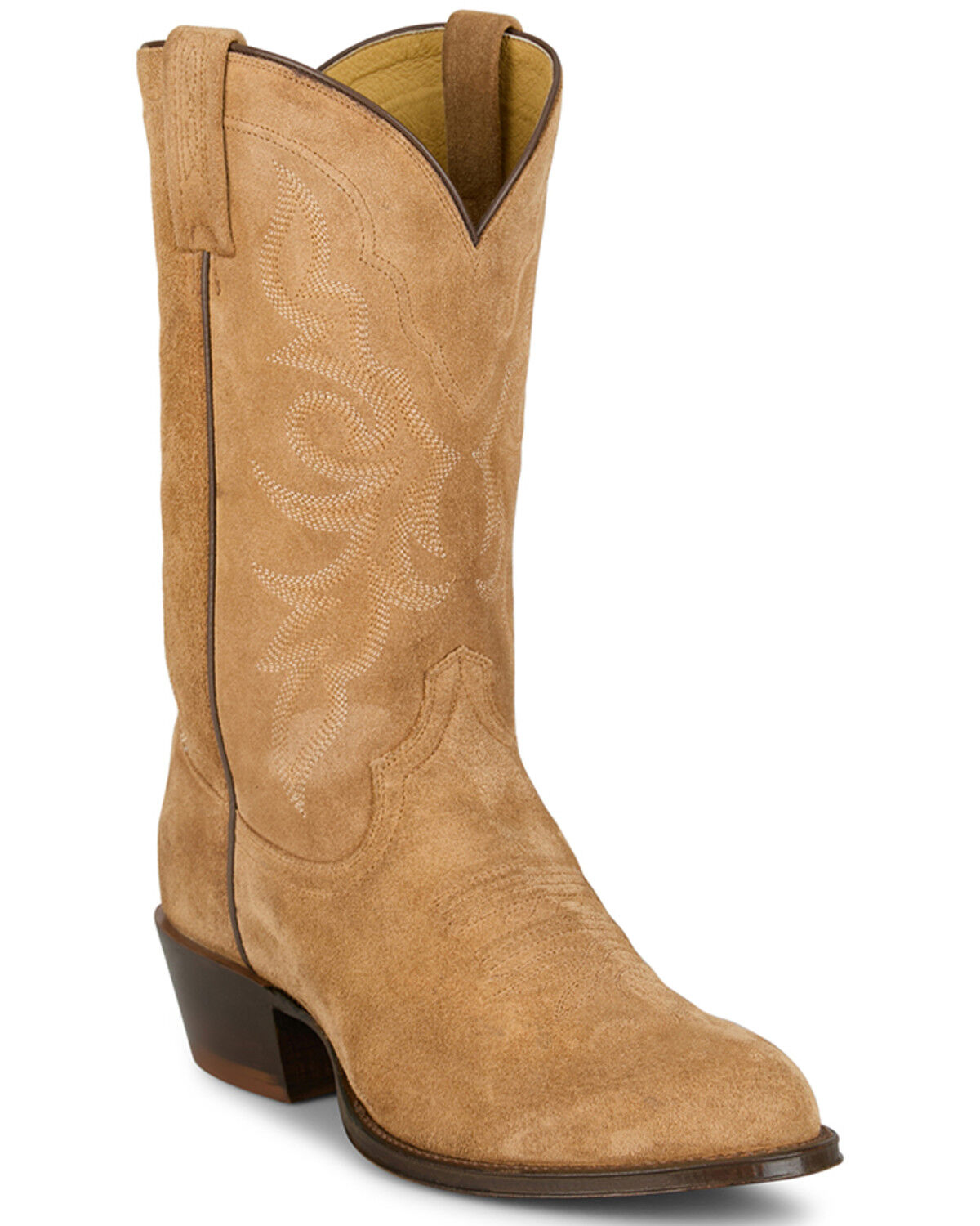 Men's Tony Lama Plano Suede Western Boots - Round Toe