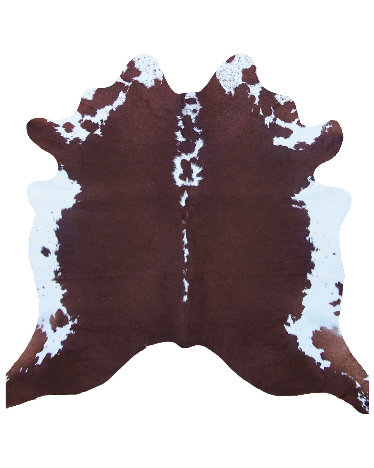 Carroll Co. Brown & White Genuine Cowhide Rug