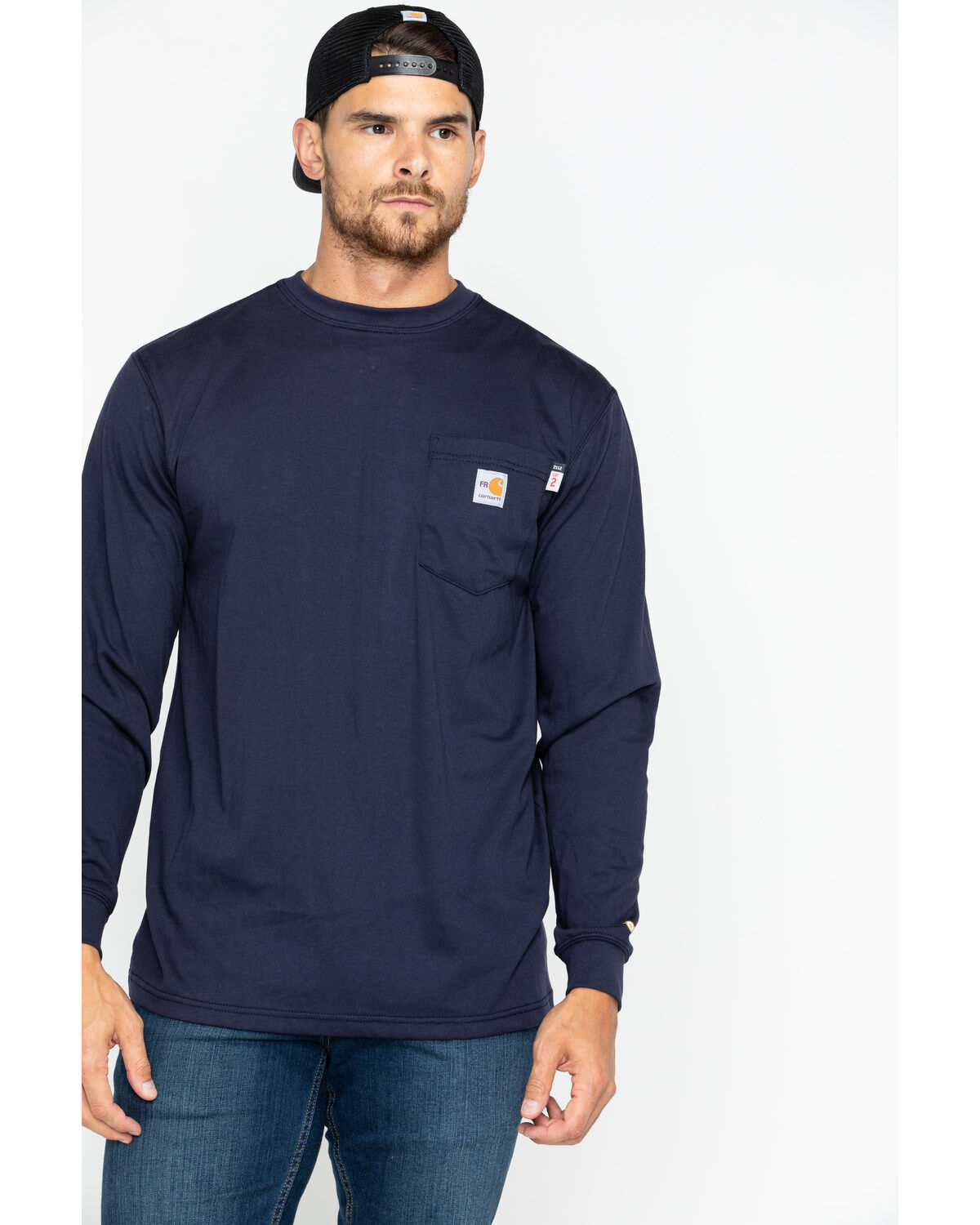 Men's Carhartt FR Solid Long Sleeve Work Shirt - Big & Tall