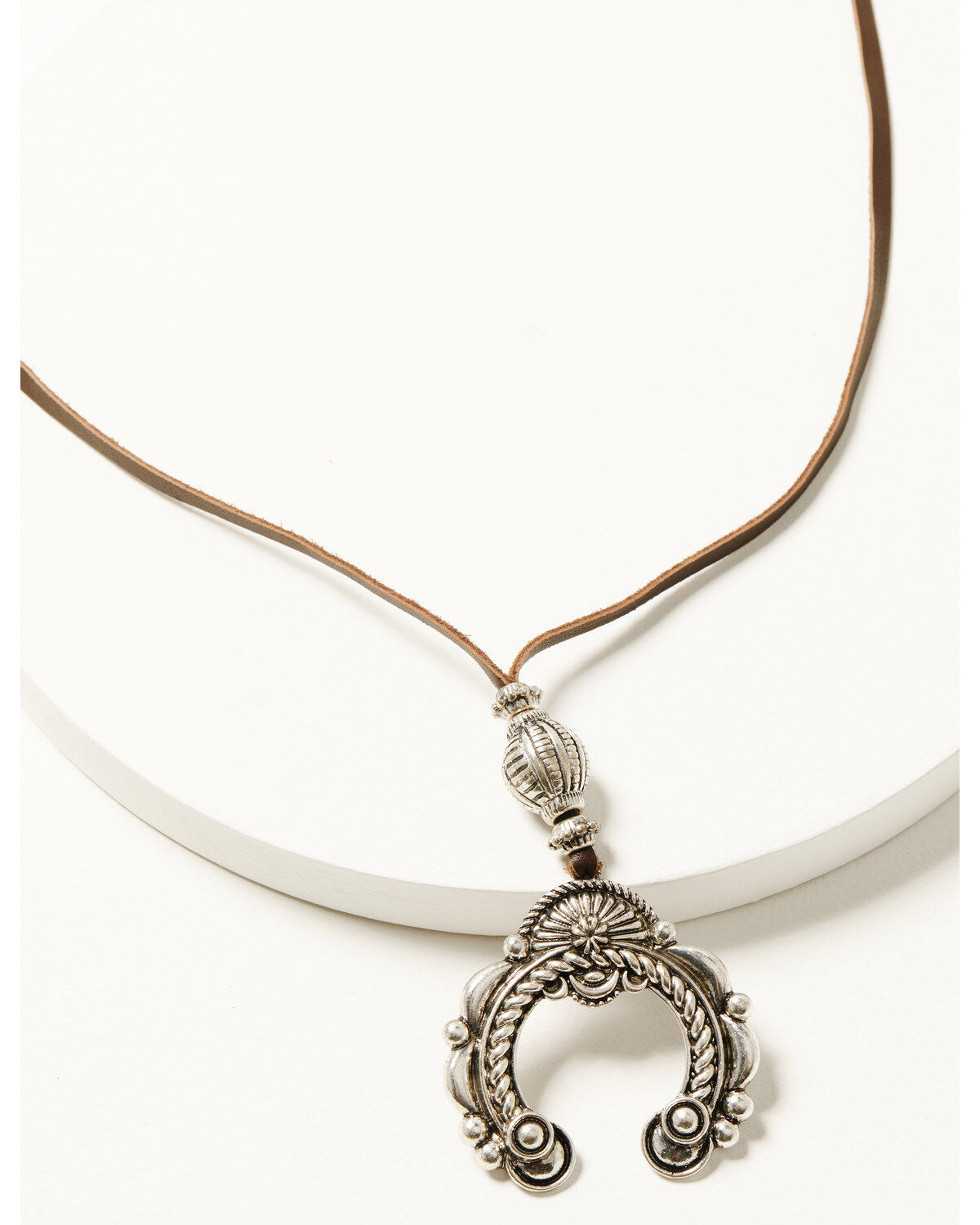 Women's Shyanne Juniper Sky Squash Blossom Pendant Necklace