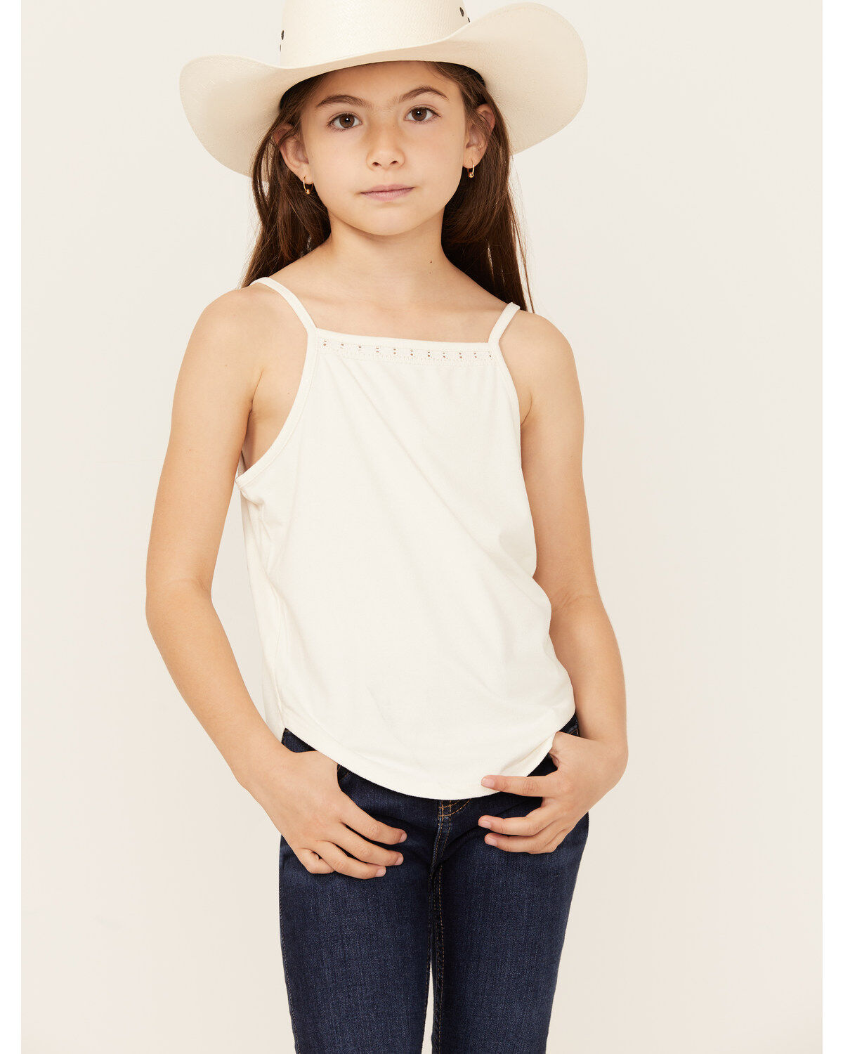 Girls' Shyanne Crochet Lace Trim Tank
