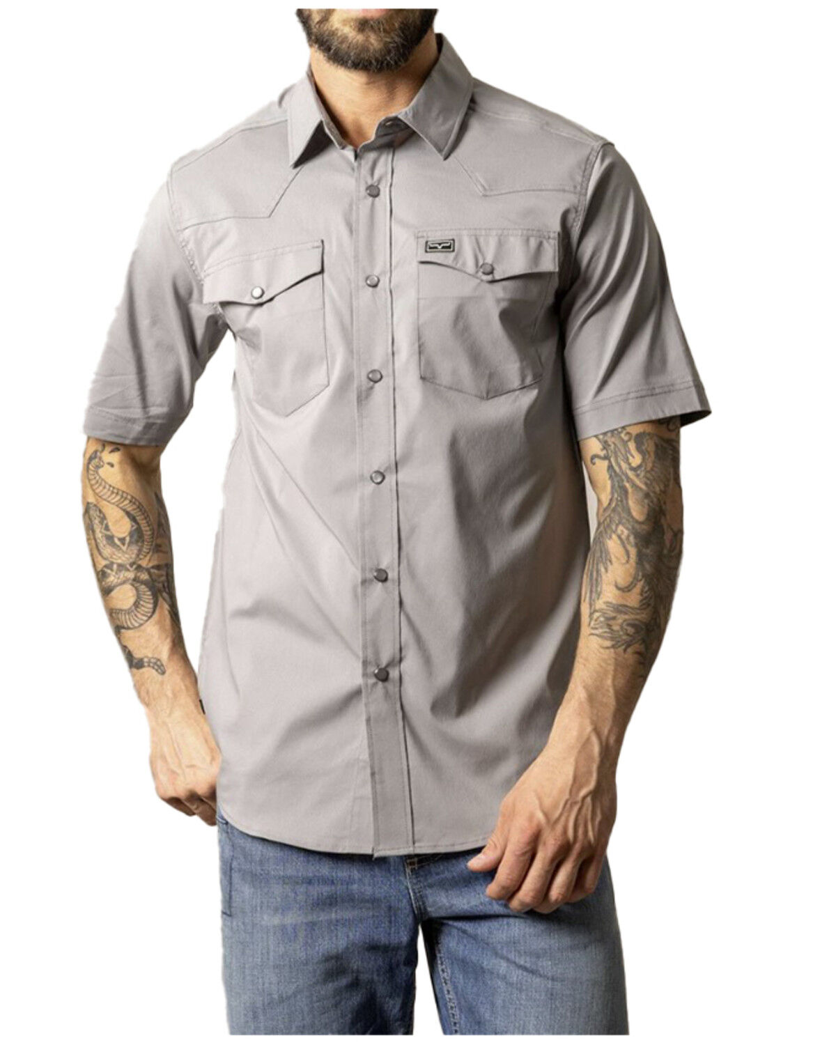 Men's Kimes Ranch Rio Solid Short Sleeve Button-Down Performance Shirt
