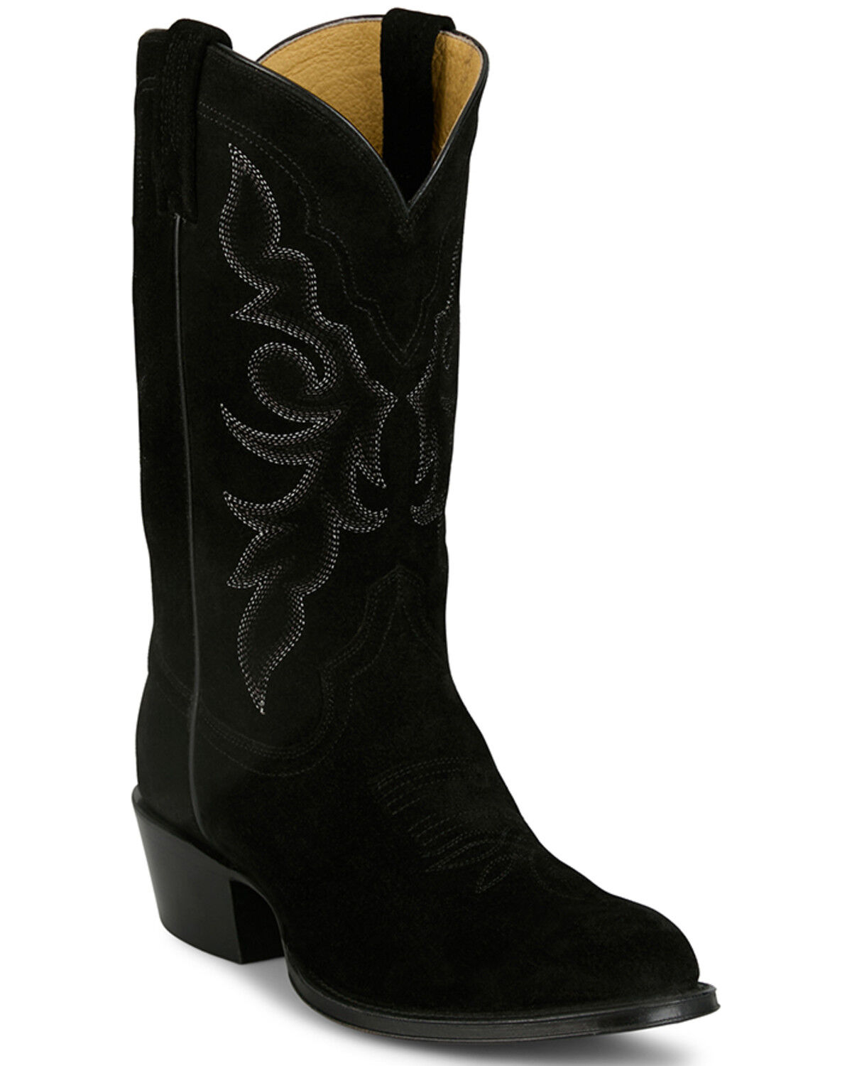 Men's Tony Lama Plano Suede Western Boots - Round Toe