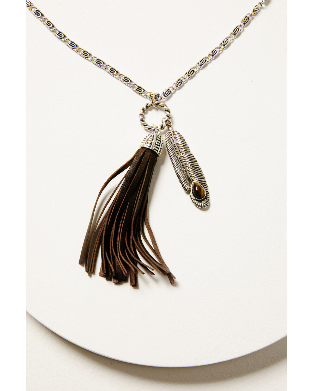 Women's Shyanne Juniper Sky Long Tassel Necklace