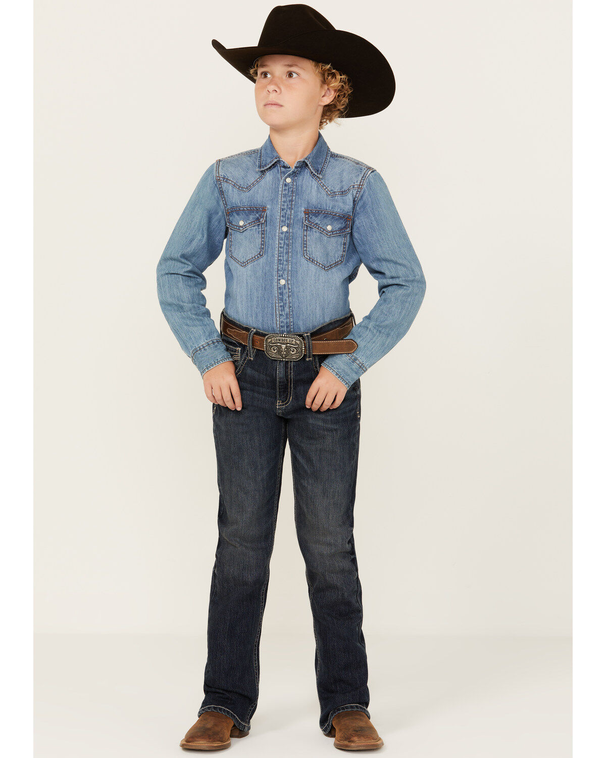 Boys' Cody James Dark Wash Moonlight Slim Stretch Bootcut Jeans