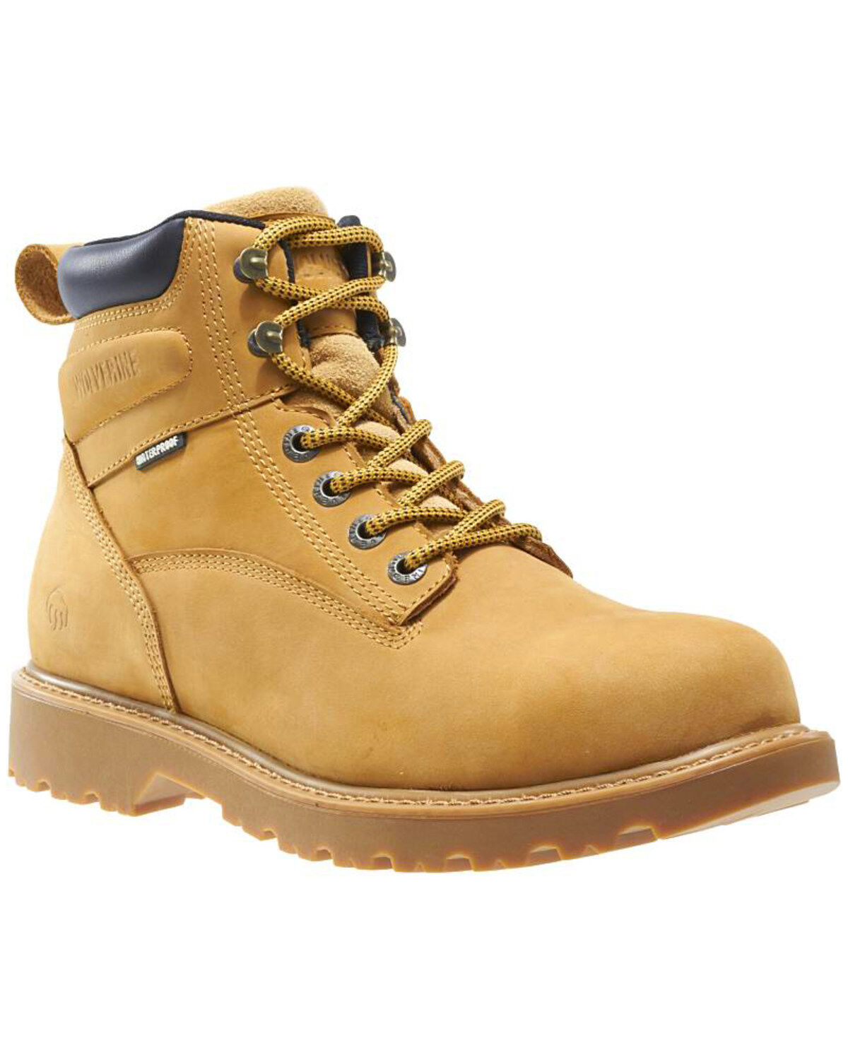 Men's Wolverine Floorhand Waterproof 6" Work Boots - Round Toe