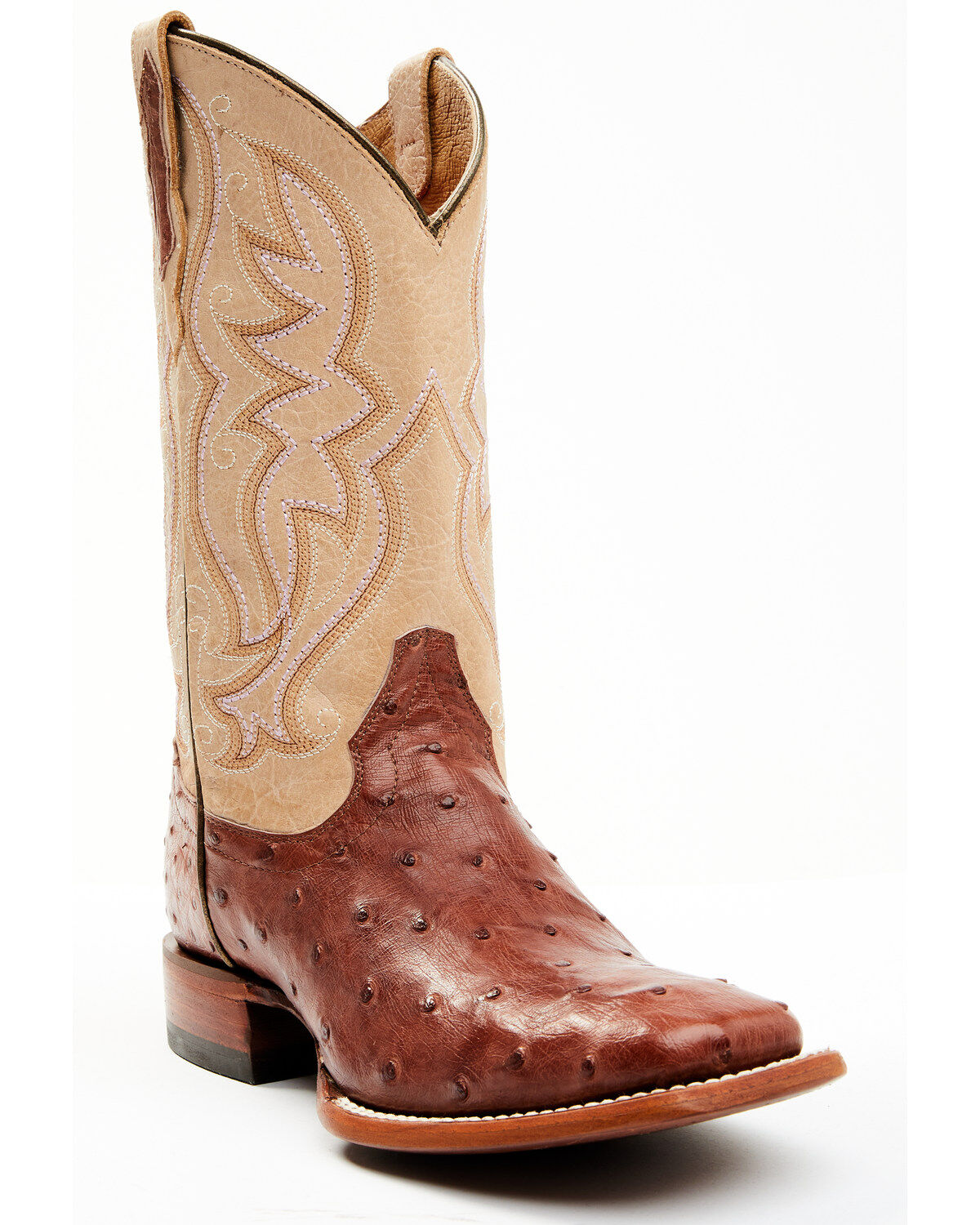 Women's Shyanne Olivia Exotic Ostrich Quill Western Boots - Broad Squa