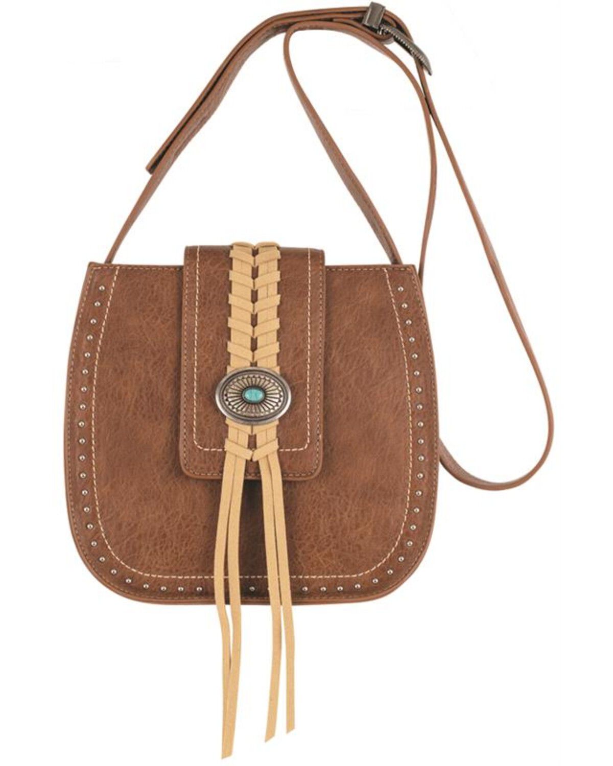 Women's Justin Concho and Tassel Saddle Bag