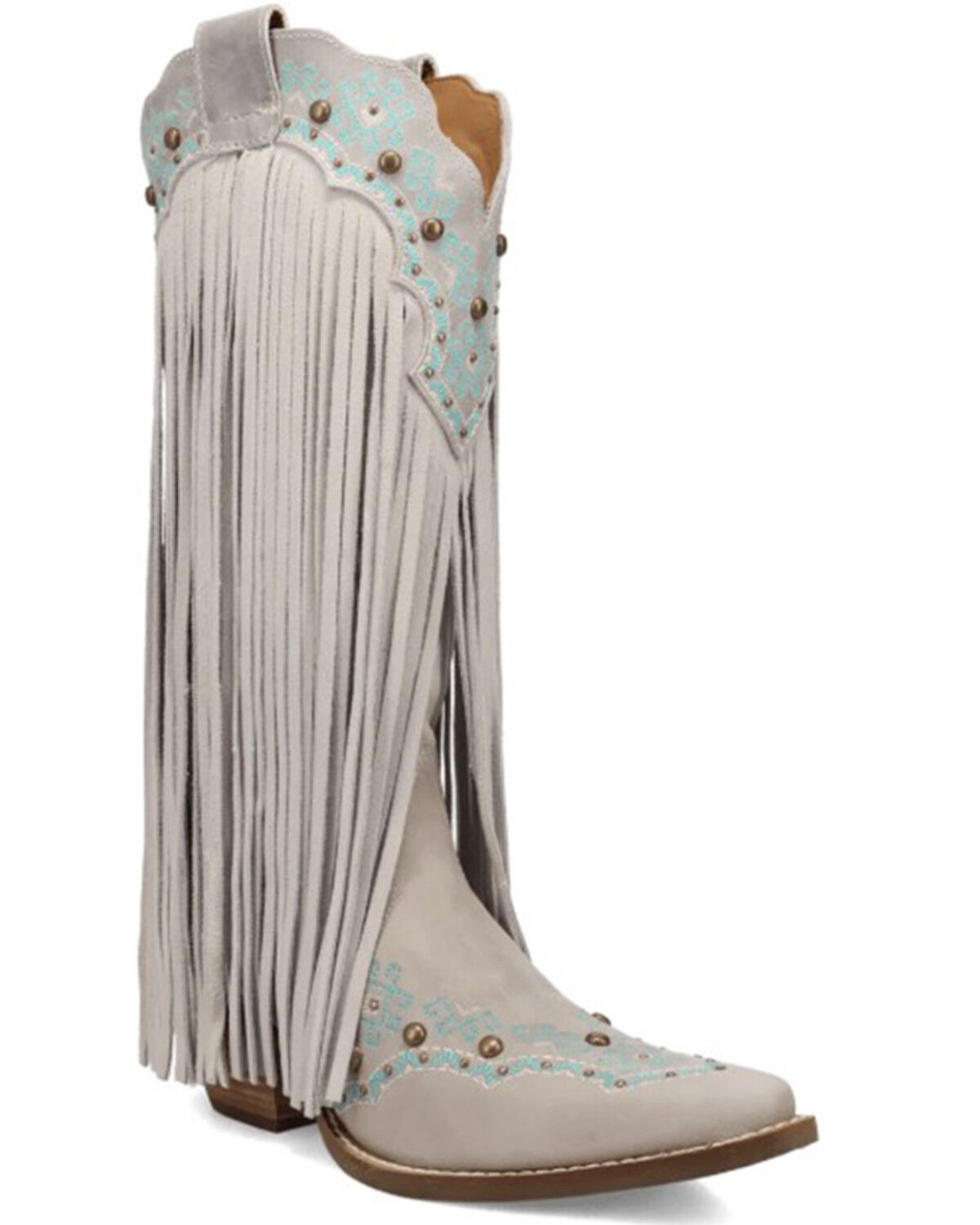 Women's Dingo Tequila Sunrise Fringe Western Boots - Snip Toe
