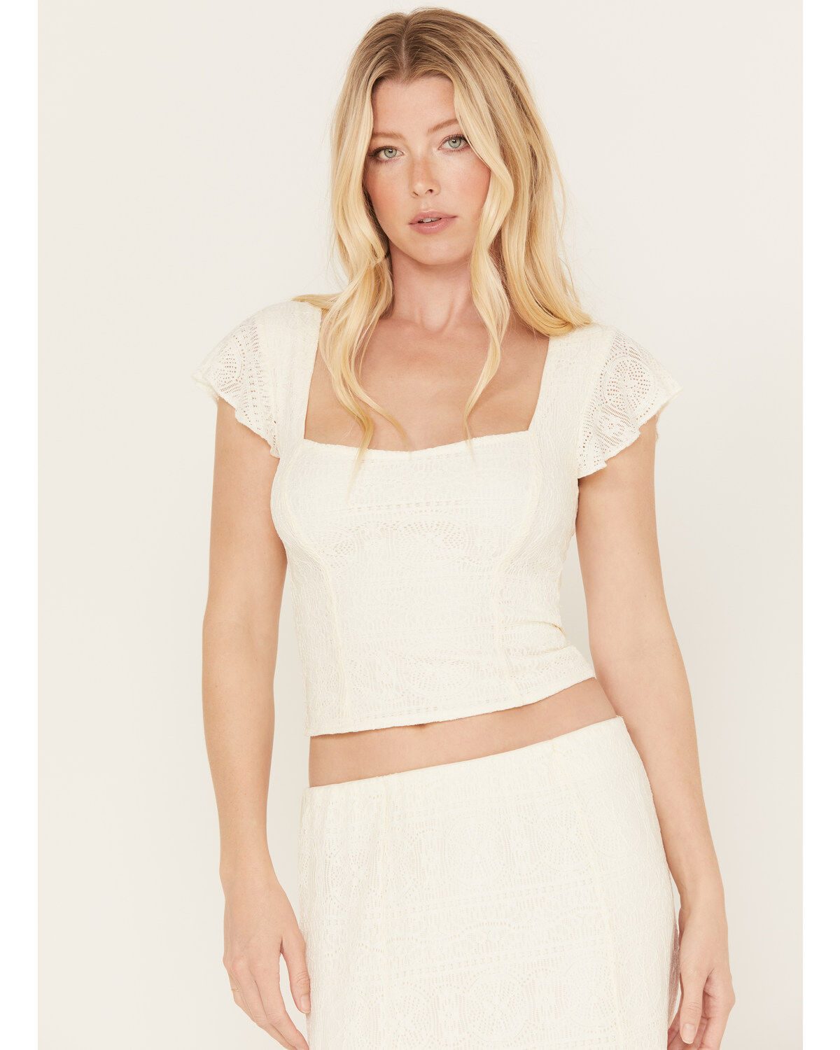Women's Idyllwind Montana Western Lady Lace Cropped Shirt