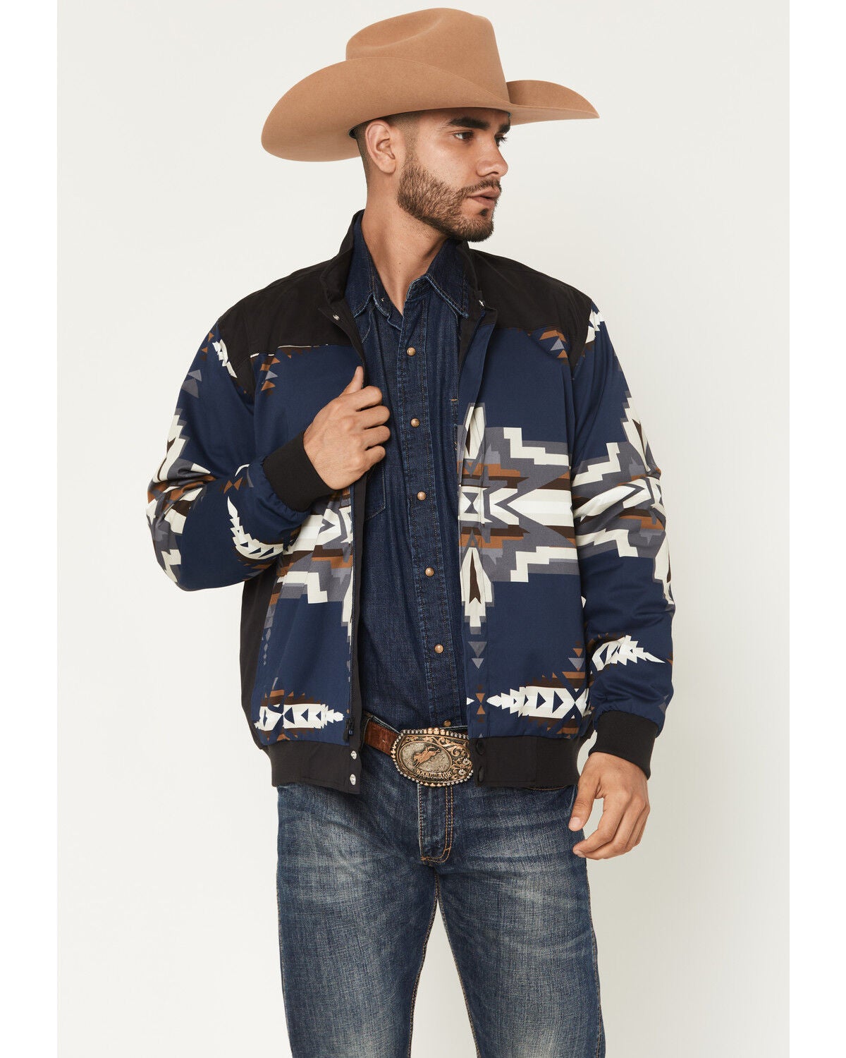 Men's RANK 45 Southwestern Print Insulated Bomber Jacket