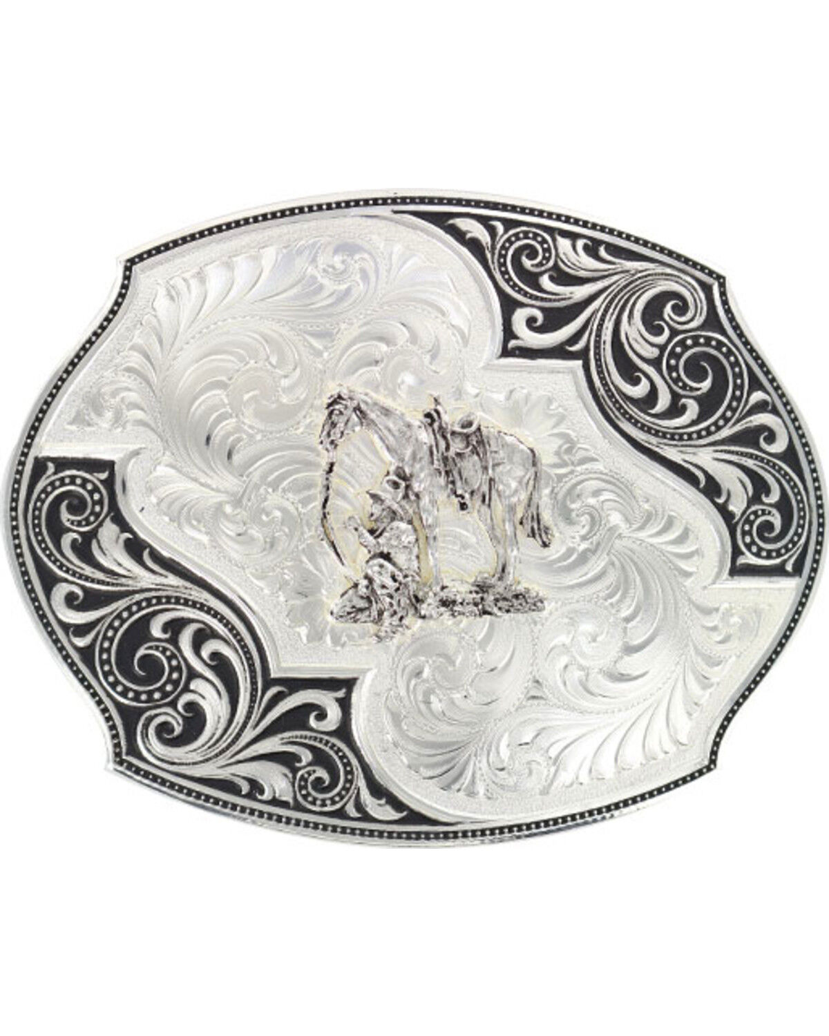 Men's Montana Silversmiths Lace Whisper Flourish Belt Buckle