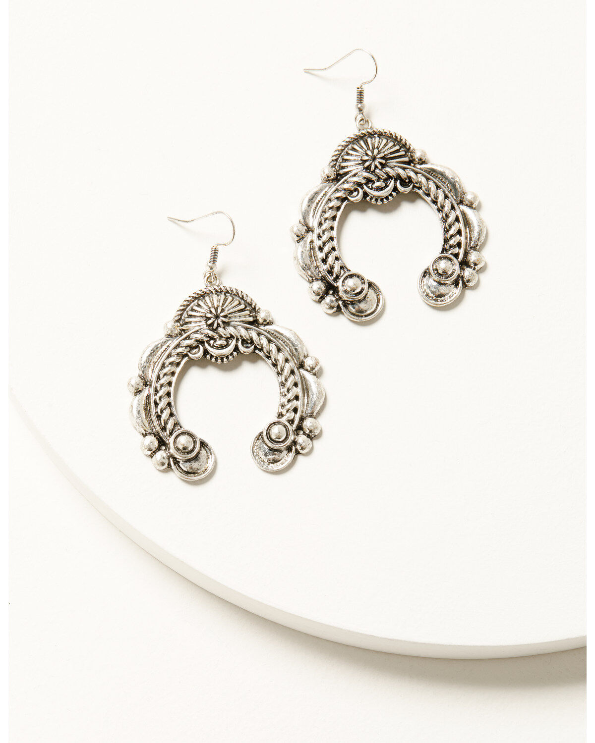 Women's Shyanne Juniper Sky Silver Squash Blossom Earrings