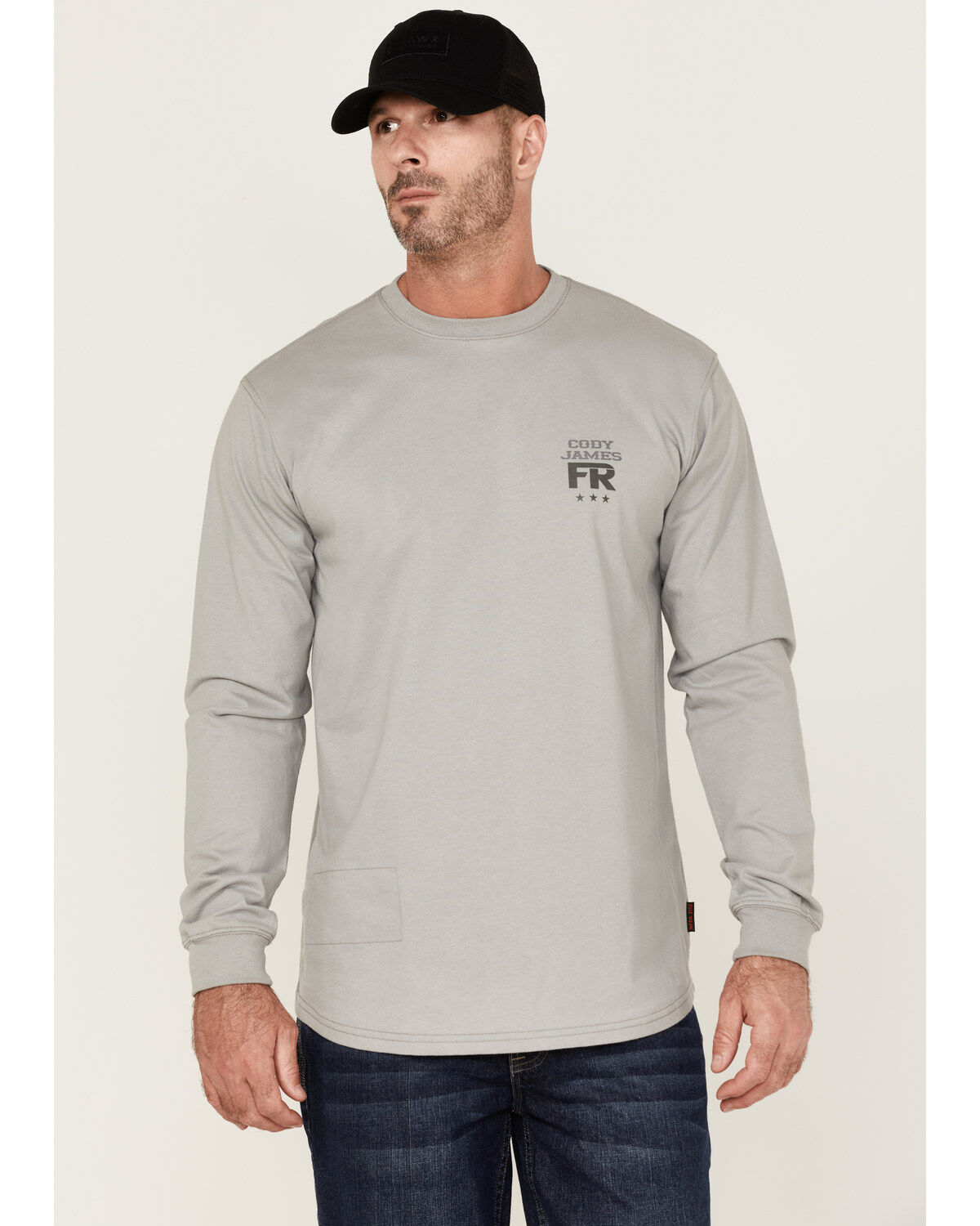 Men's Cody James FR Desperado Skull Graphic Long Sleeve Work T-Shirt